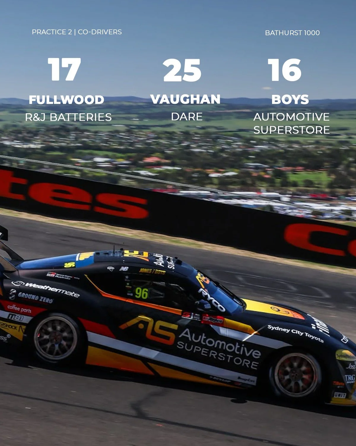 Bryce, Brad and Jordan got behind the wheel for P2