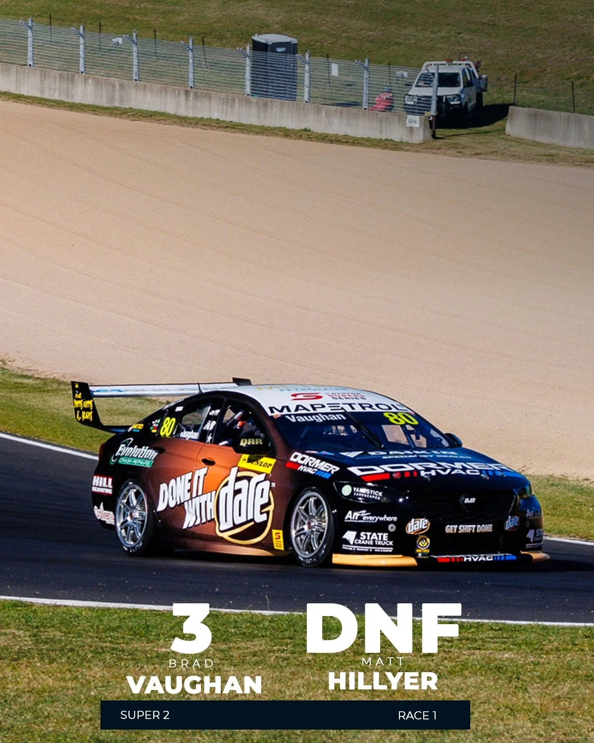 That's a Bathurst podium for Brad!!!