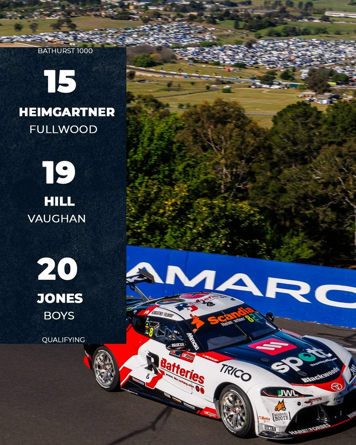 Our grid spots are locked in for Sunday. Our full focus switches to race day.