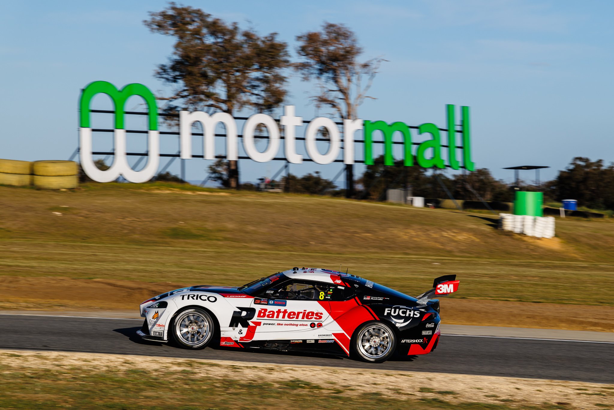 BJR has endured a tough Sunday as action in Perth wraps up