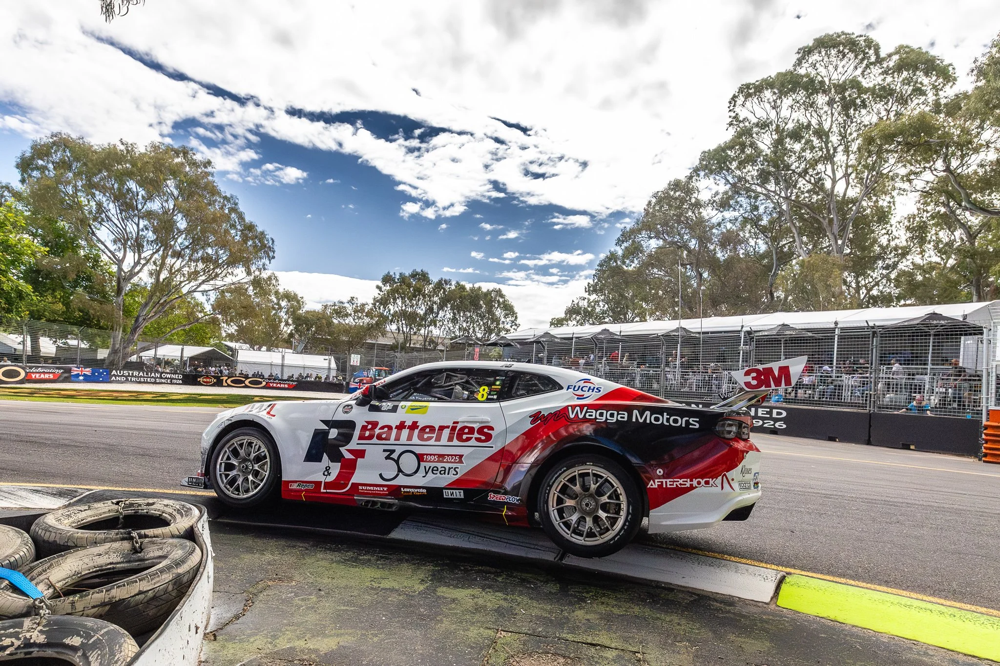 Heimgartner on a charge in Adelaide Saturday race