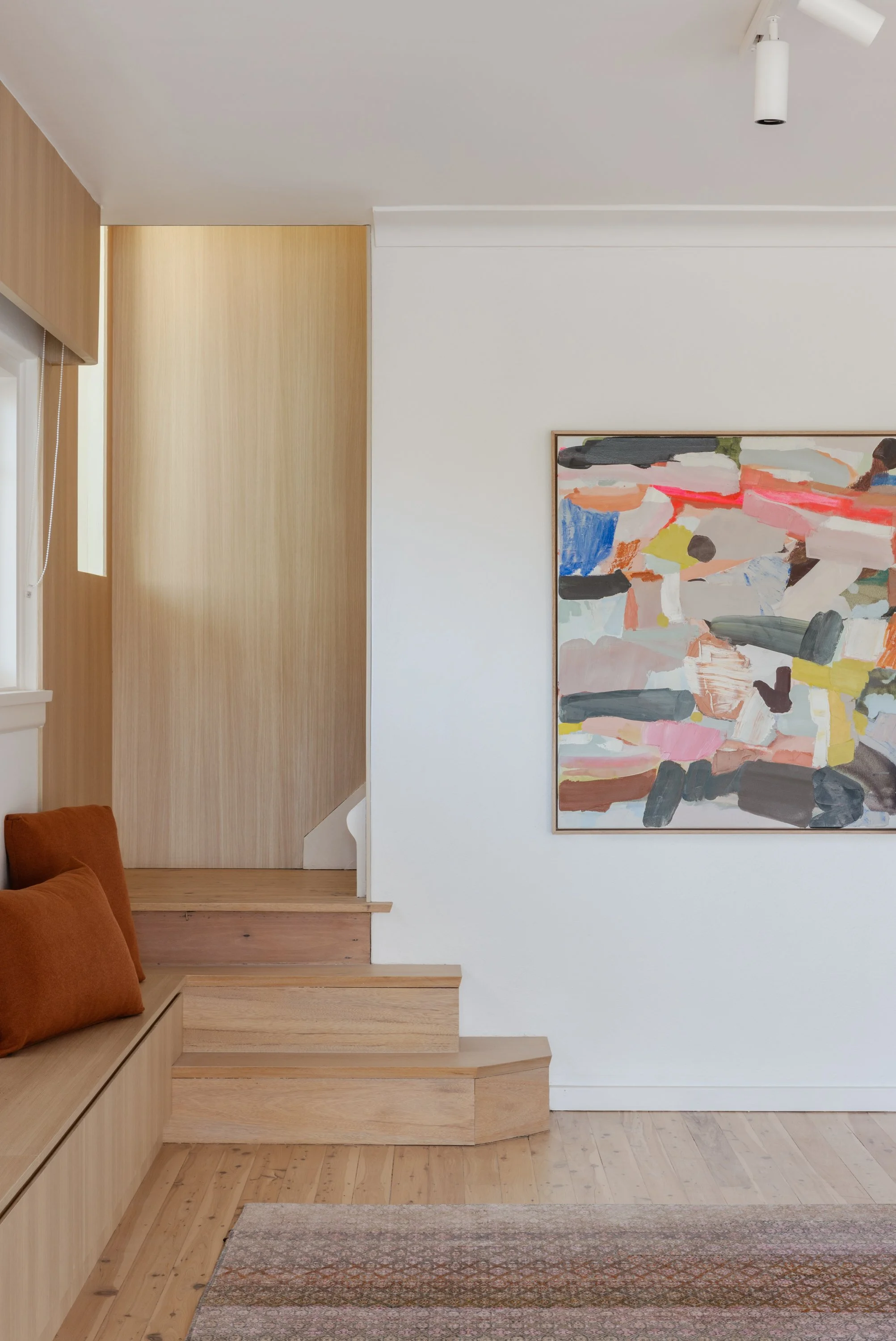 Elegant joinery leading to staircase