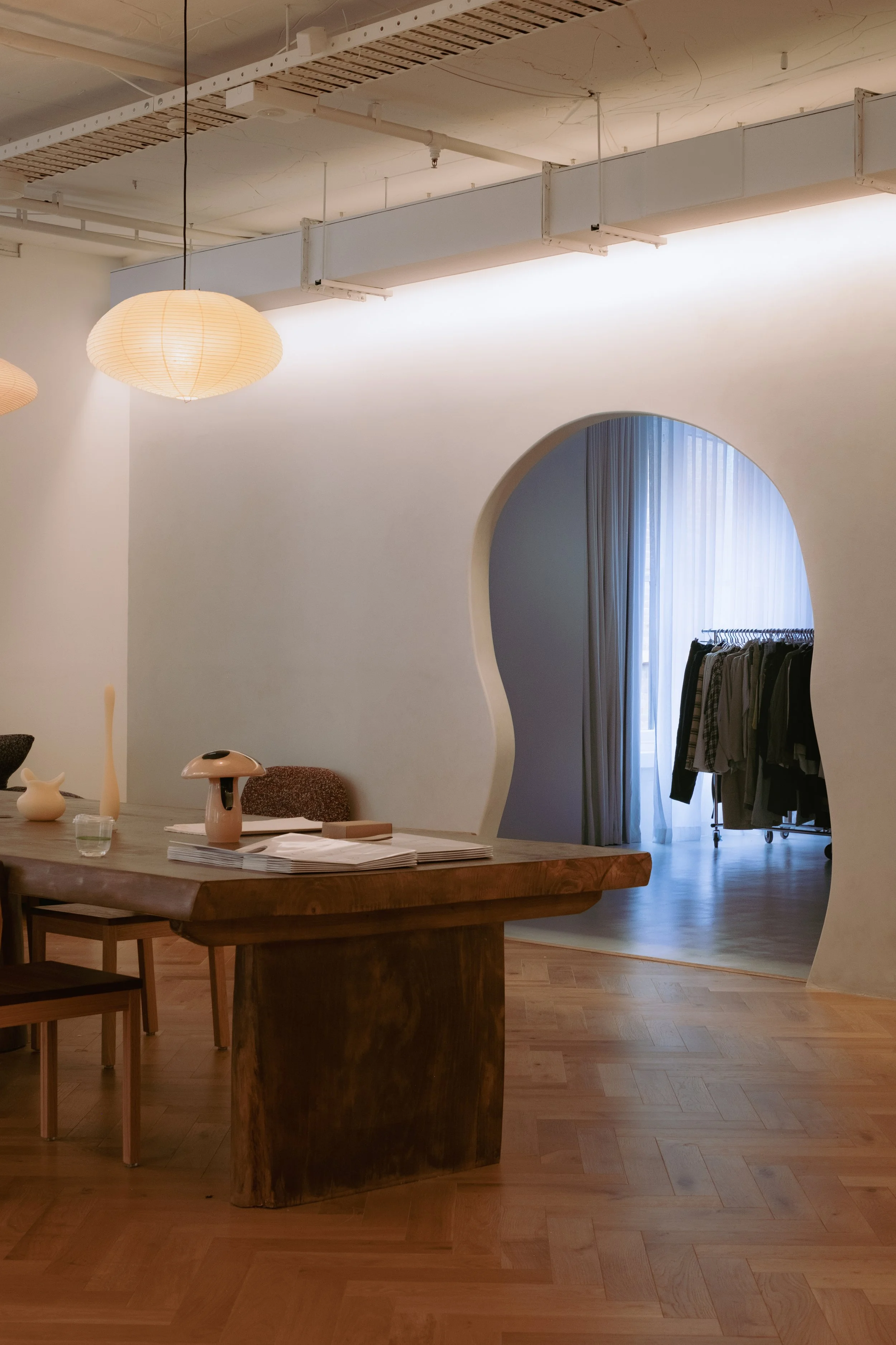 Dining table and photography studio