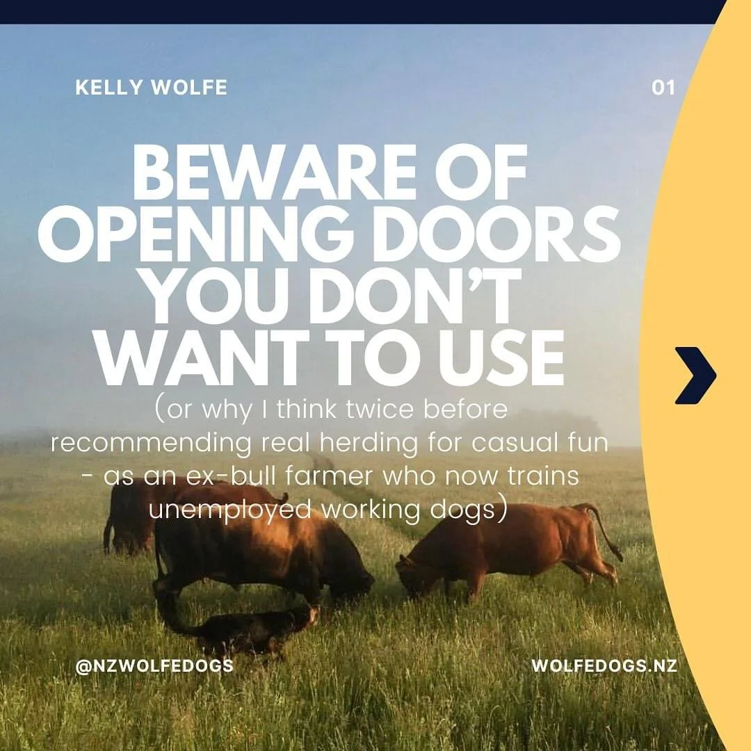 Beware of opening doors you don’t intend to use