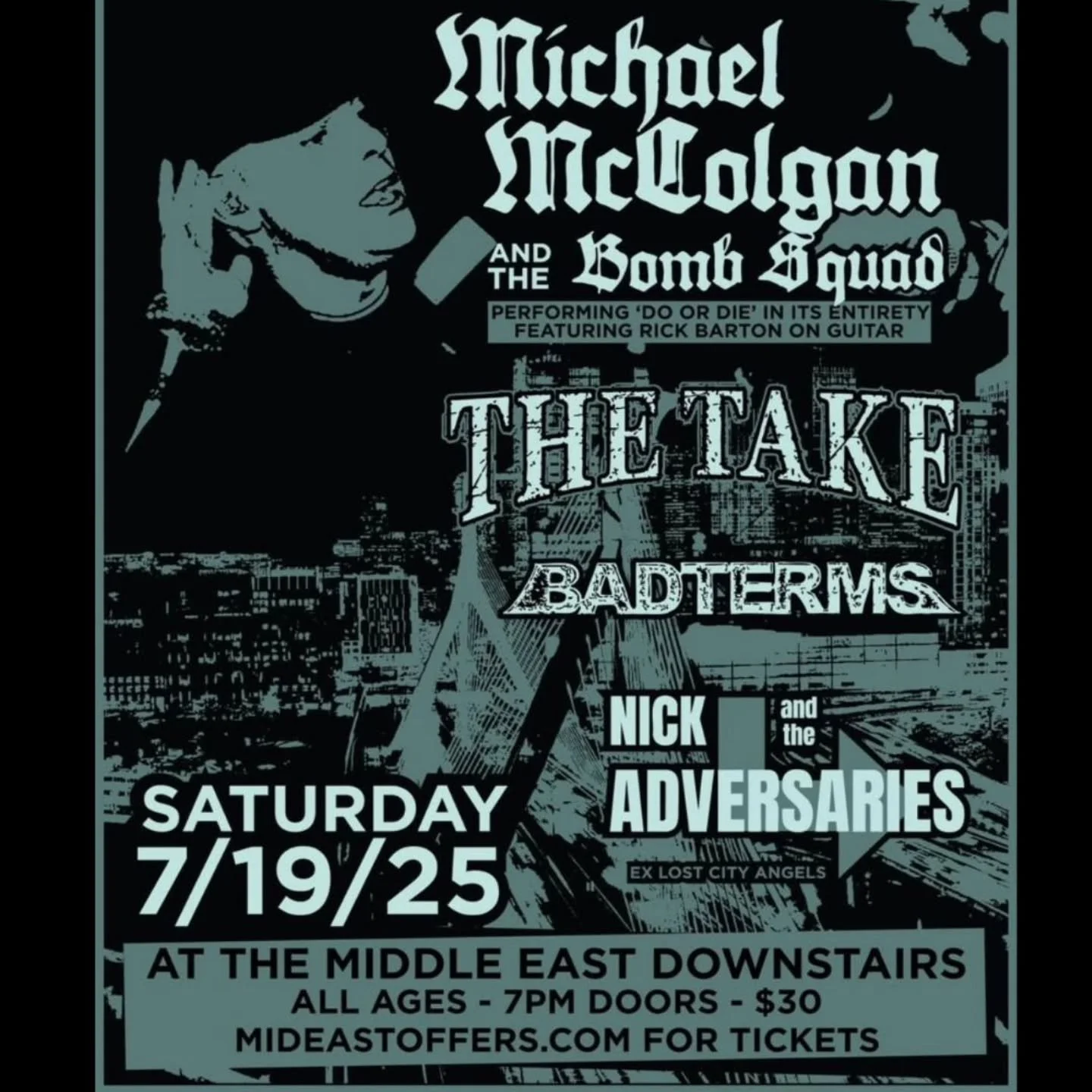 July 19th - We are headed to the Middle East and can't wait to play with every band on this bill.
Special thank you to @believeinpacker

#TheTakeNYC #TheTake #Punk #hardcorepunk #skinhead #endracism #sitstrings #soultonecymbals #fender #BlackoutRecor