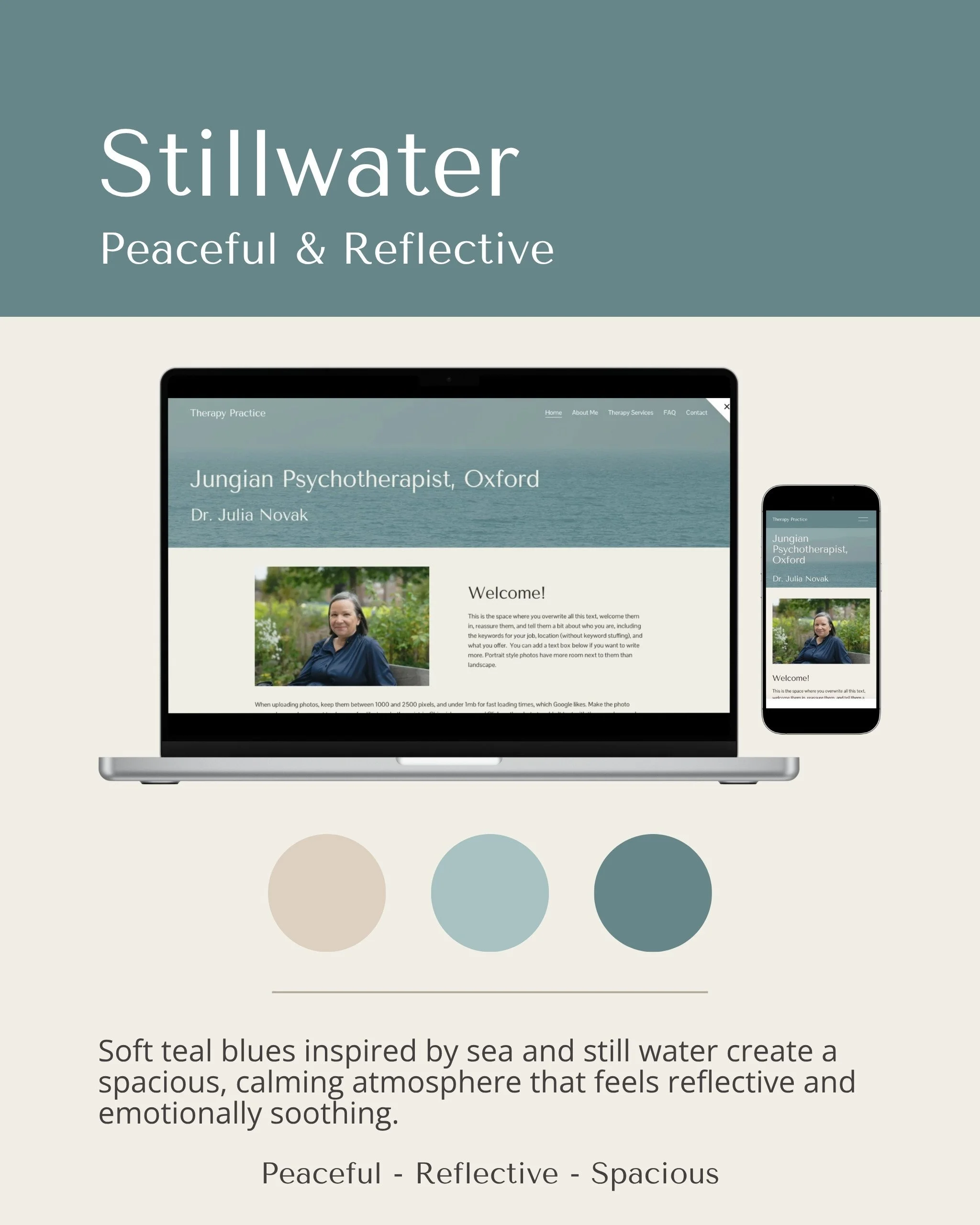 Therapist Website Template Stillwater
