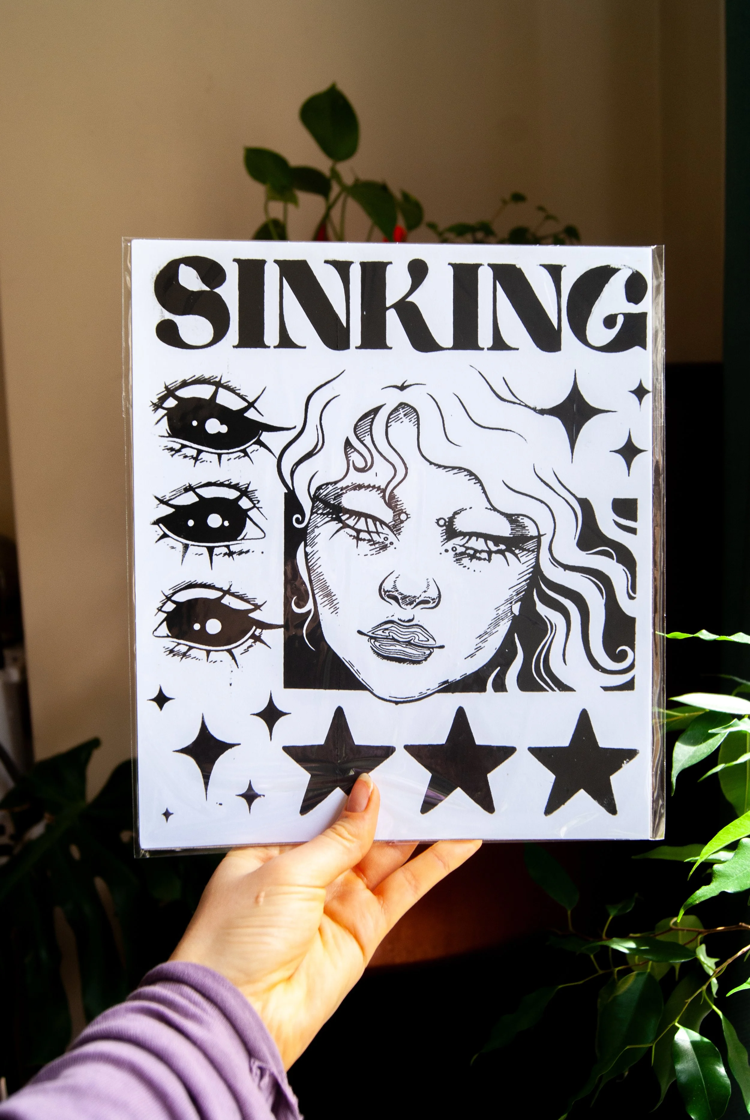 Sinking print (black)