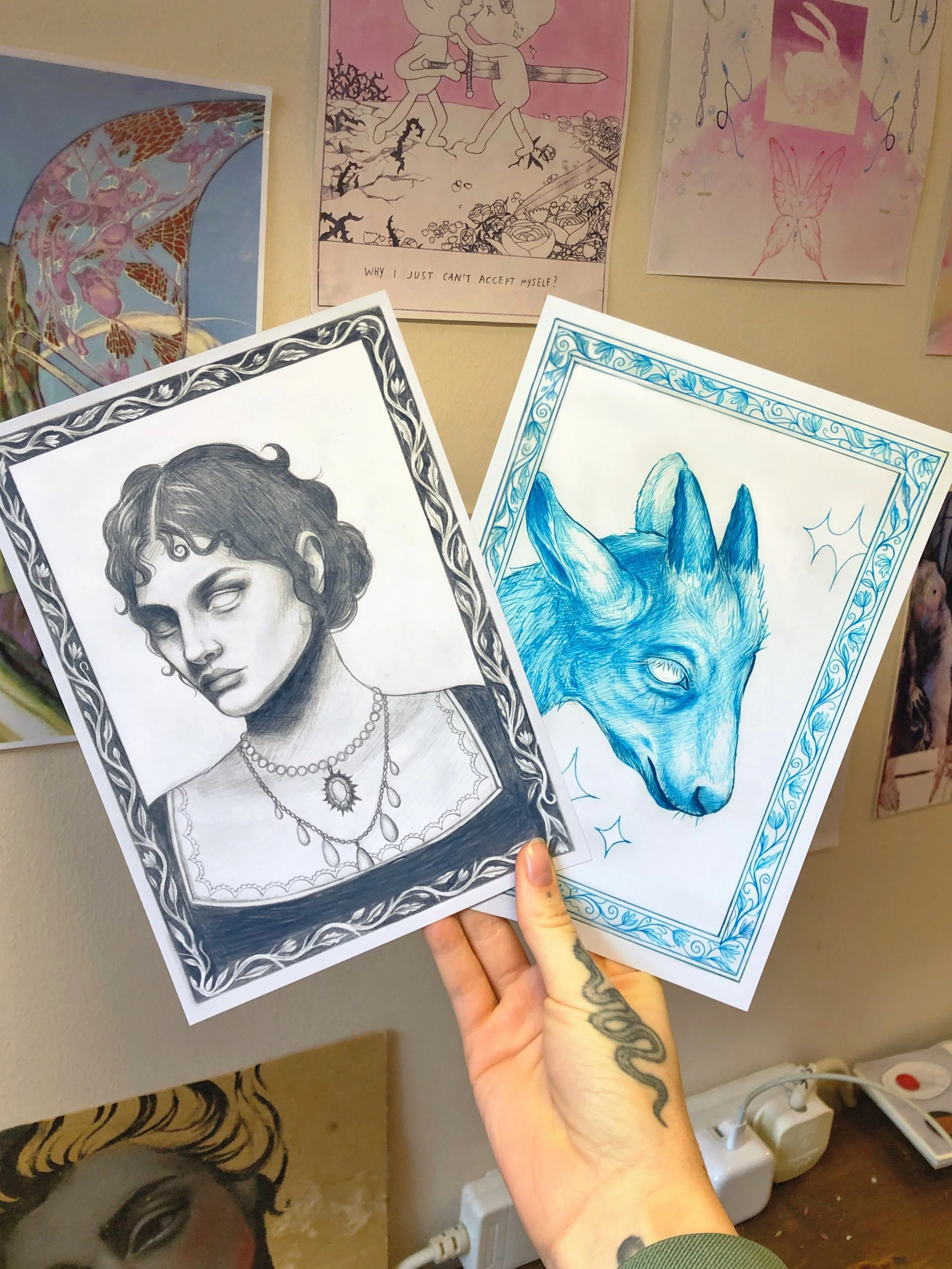 New prints are available on the site now!! They&rsquo;re A5 and printed on gorge semigloss card :)