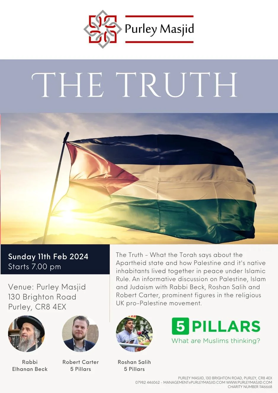 PALESTINE - AN INFORMATIVE TALK BY RABBI BECK