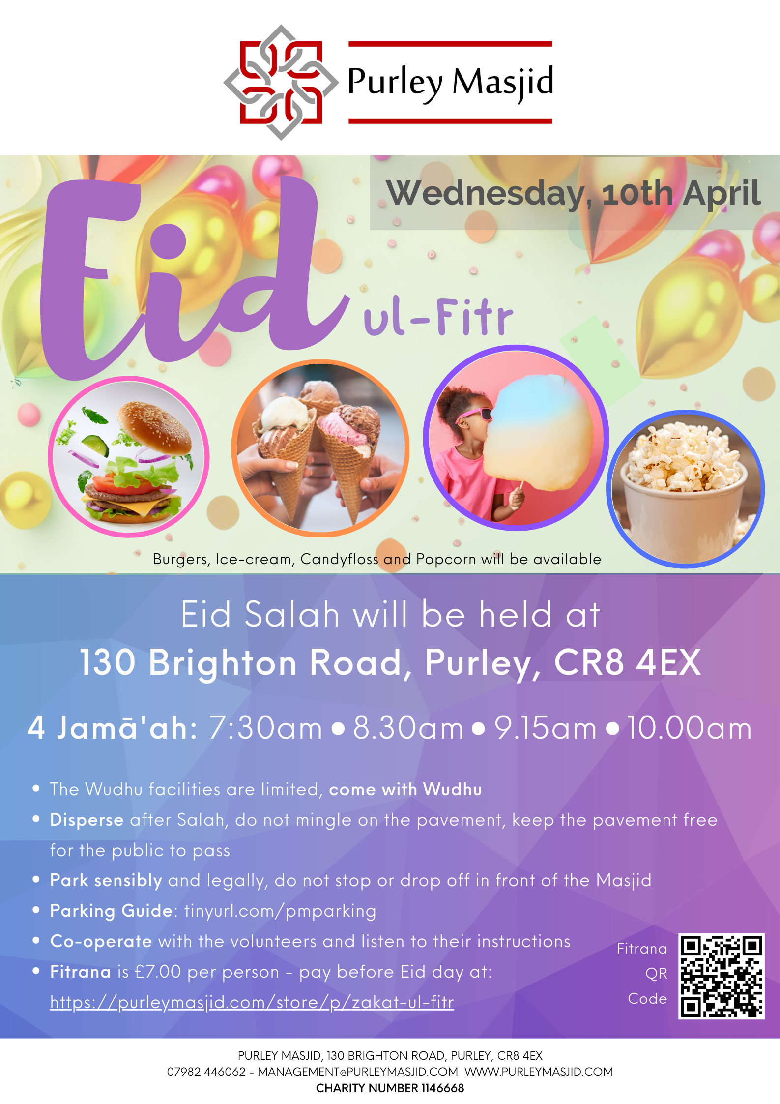 DETAILS FOR EID-UL-FITR 2024 / 1445 AH