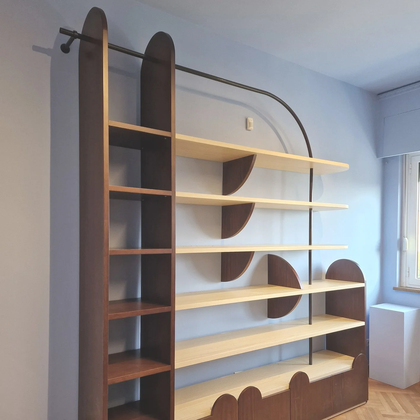 RENOVATION AND INTERIOR DESIGN CONCEPT WITH COLORS AND LED LIGHTS , CURVES AND ORGANIC SHAPES
