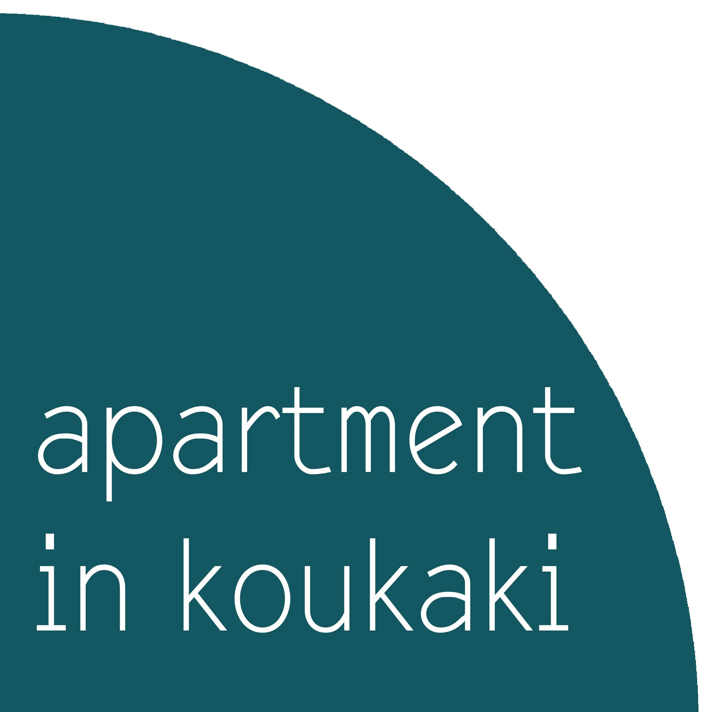Back of a book cover with the words 'the art of the apartment' written in white on a dark teal background.