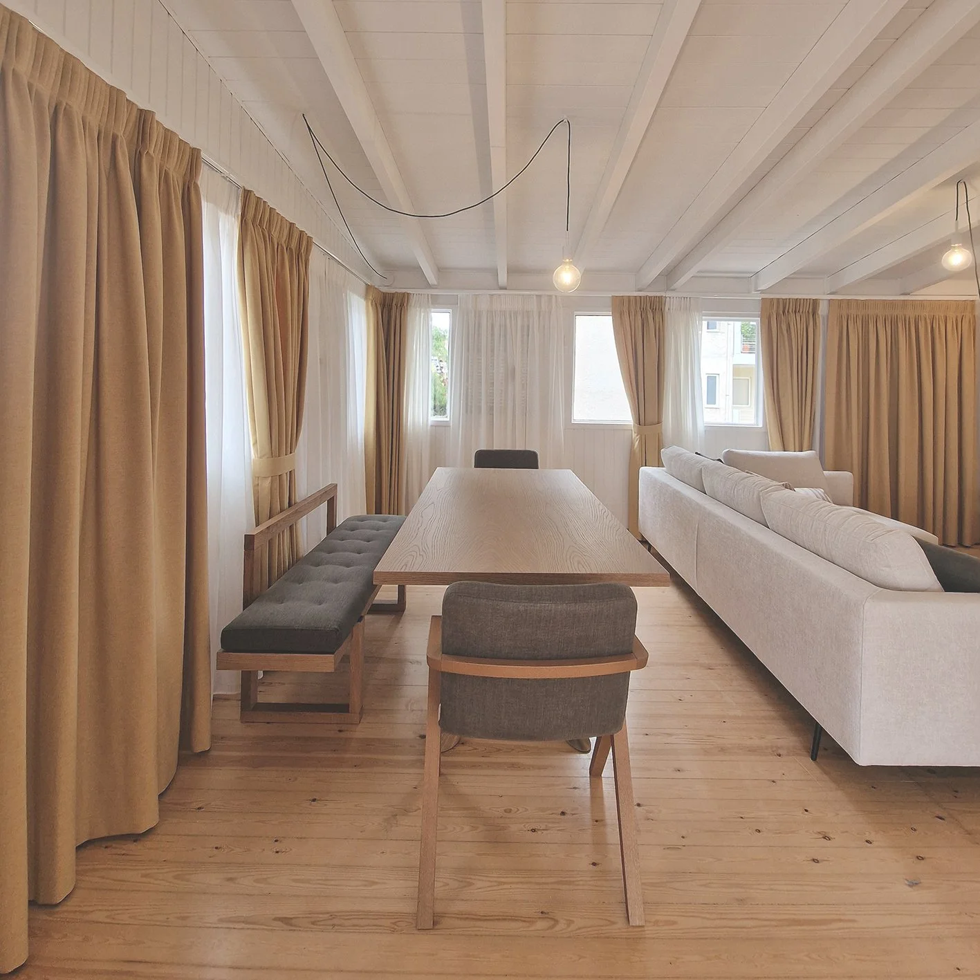 RENOVATION AND INTERIOR DESIGN CONCEPT WITH COLORS AND LED LIGHTS , CURVES AND ORGANIC SHAPES