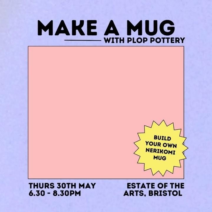 NERIKOMI MUG MAKING WORKSHOP 30th MAY🧚&zwj;♂️BRISTOL

Come join me for some post work creative fun, and celebrate Thursday by exploring the ancient art of Nerikomi pottery and make your very own mug. The workshop is hosted at my studio in South Bris