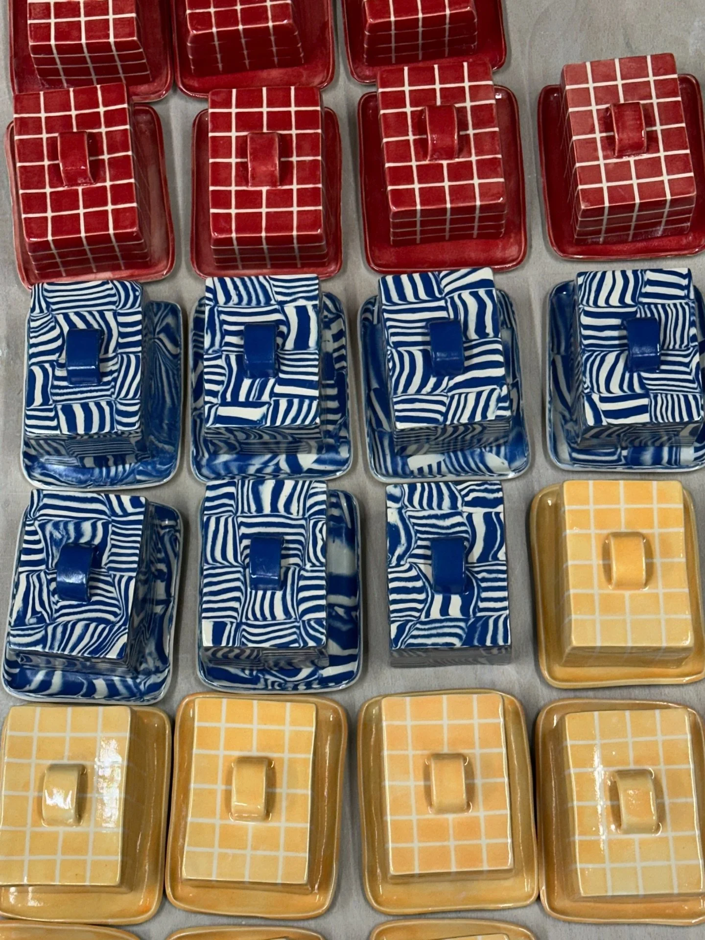 All the butter dishes for @lampldnliving ❤️
