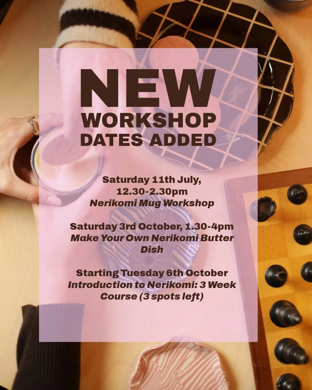 All workshops found on my freshly updated website ★

www.ploppottery.co.uk ★