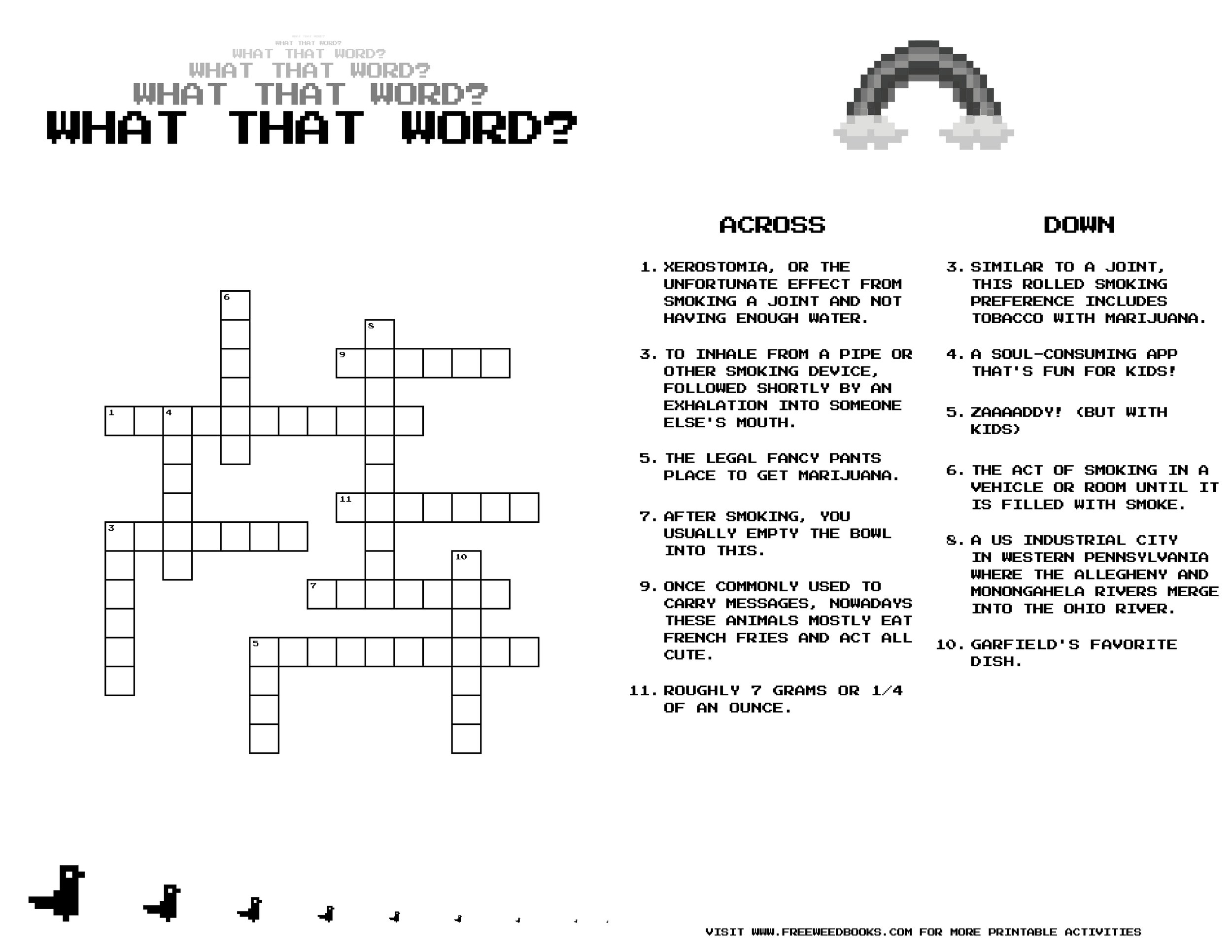 Funny Crossword Puzzles for Adults