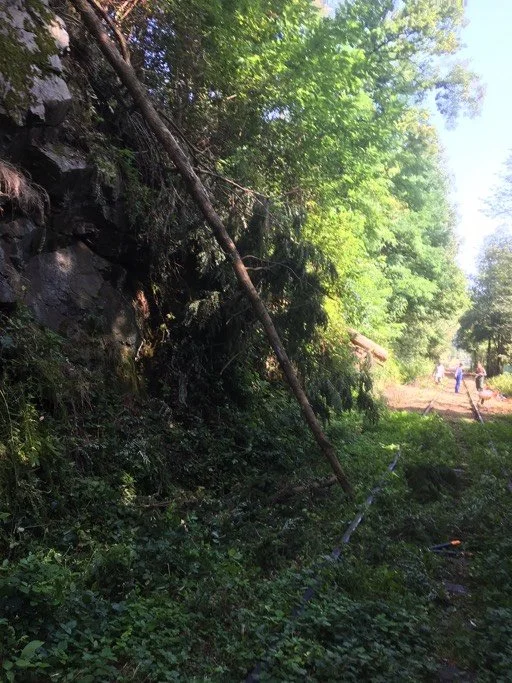 Sturmschäden Bahnhof Grubweg