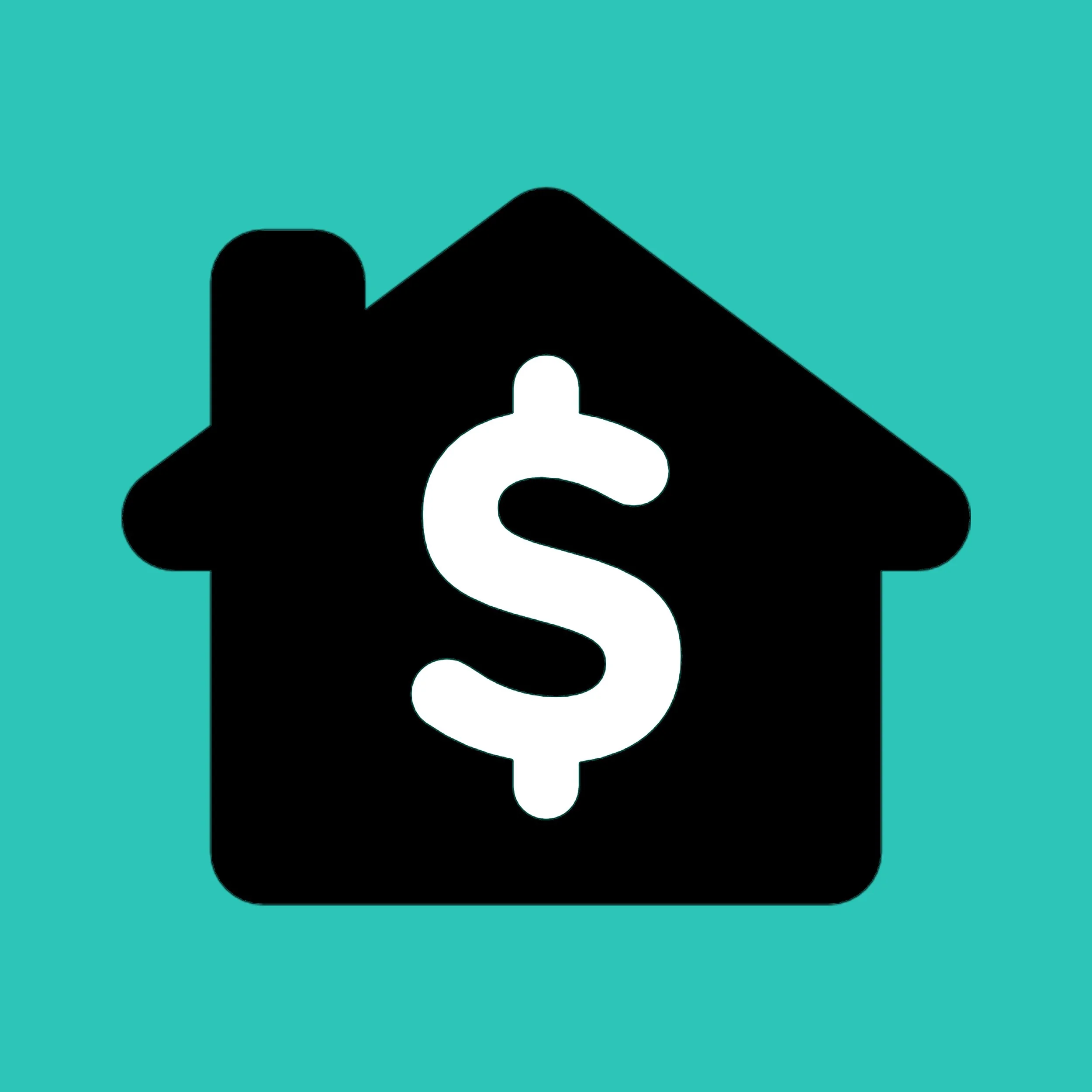 House icon with a dollar sign in the center.