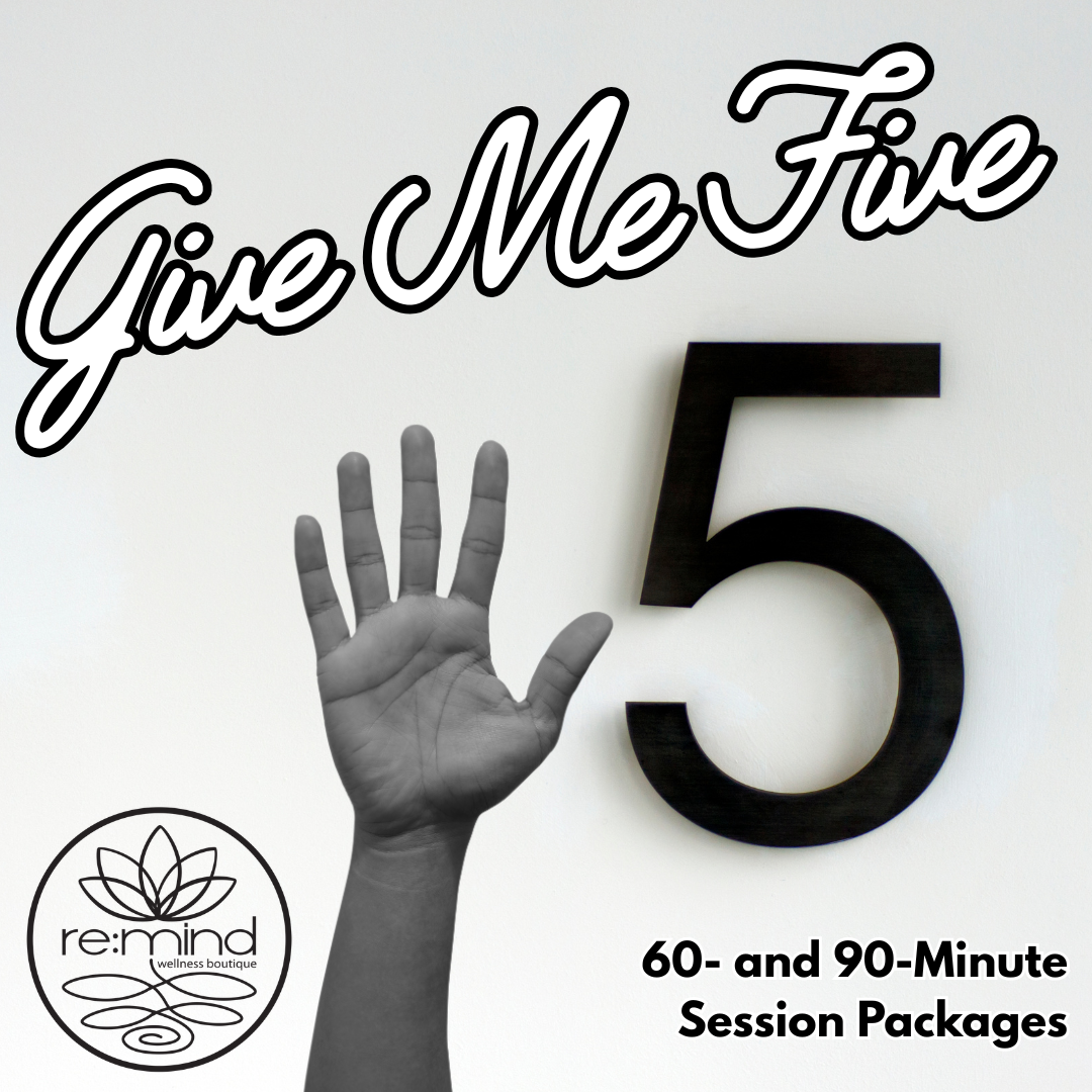 A black-and-white image featuring a raised hand with five fingers and a large number five symbol on a white wall.