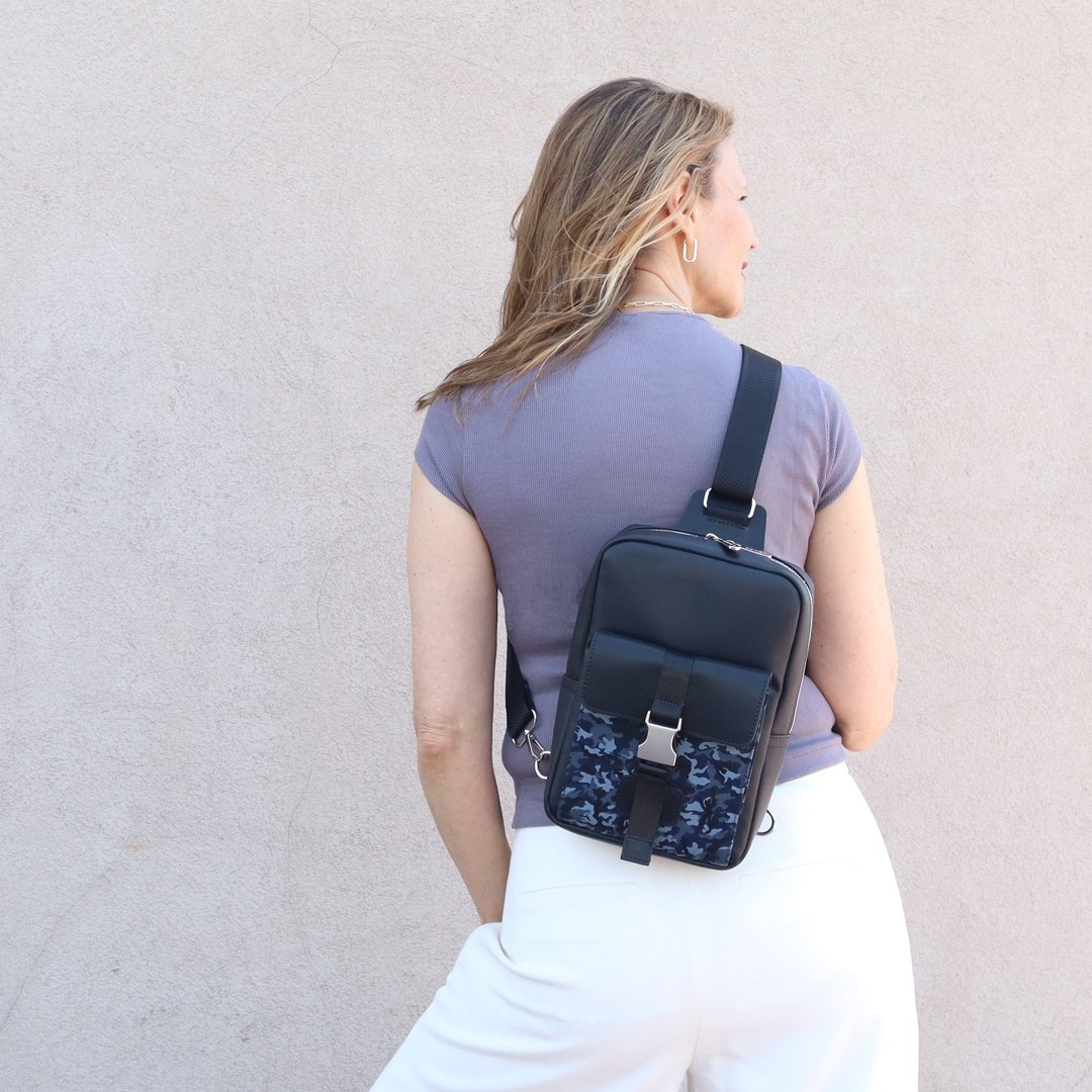 Sling Pack Lavender — DIANNE V artisan-crafted vegan bags