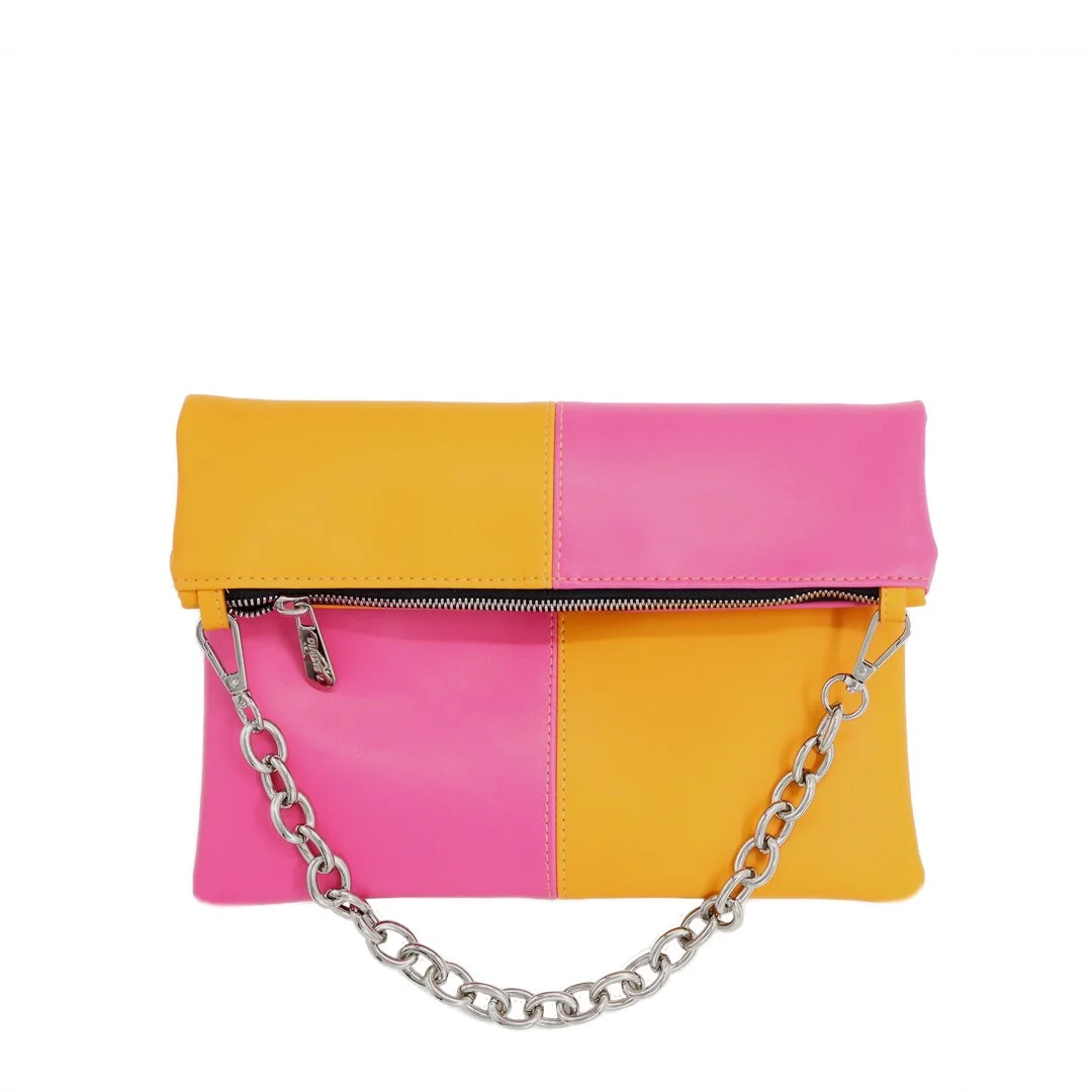 Share 159+ pink and orange clutch bag kidsdream.edu.vn