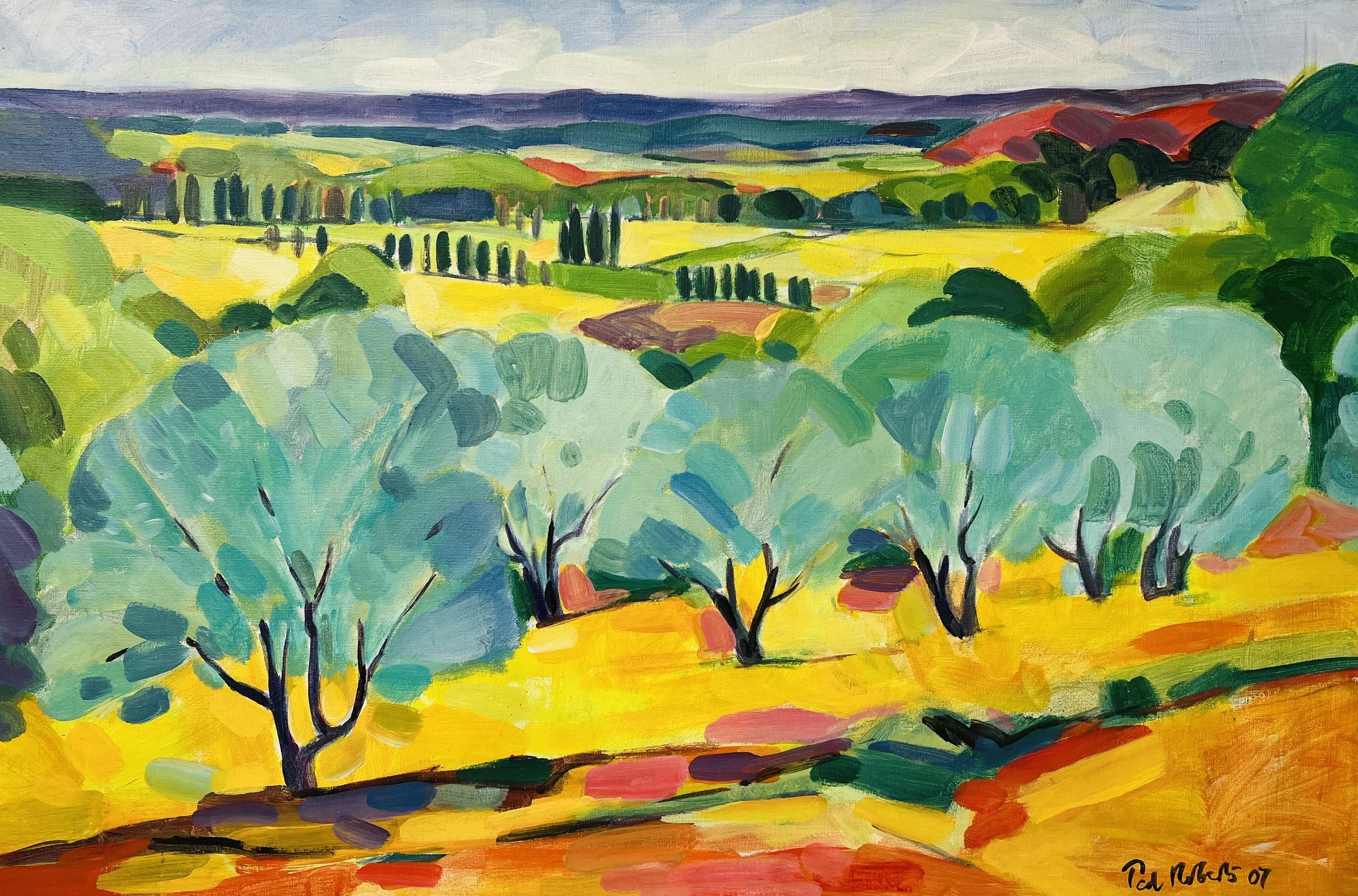 Near les Baux-de-Provence. 2007. Acrylic on canvas. 54cm x 81cm Ref: 1083
