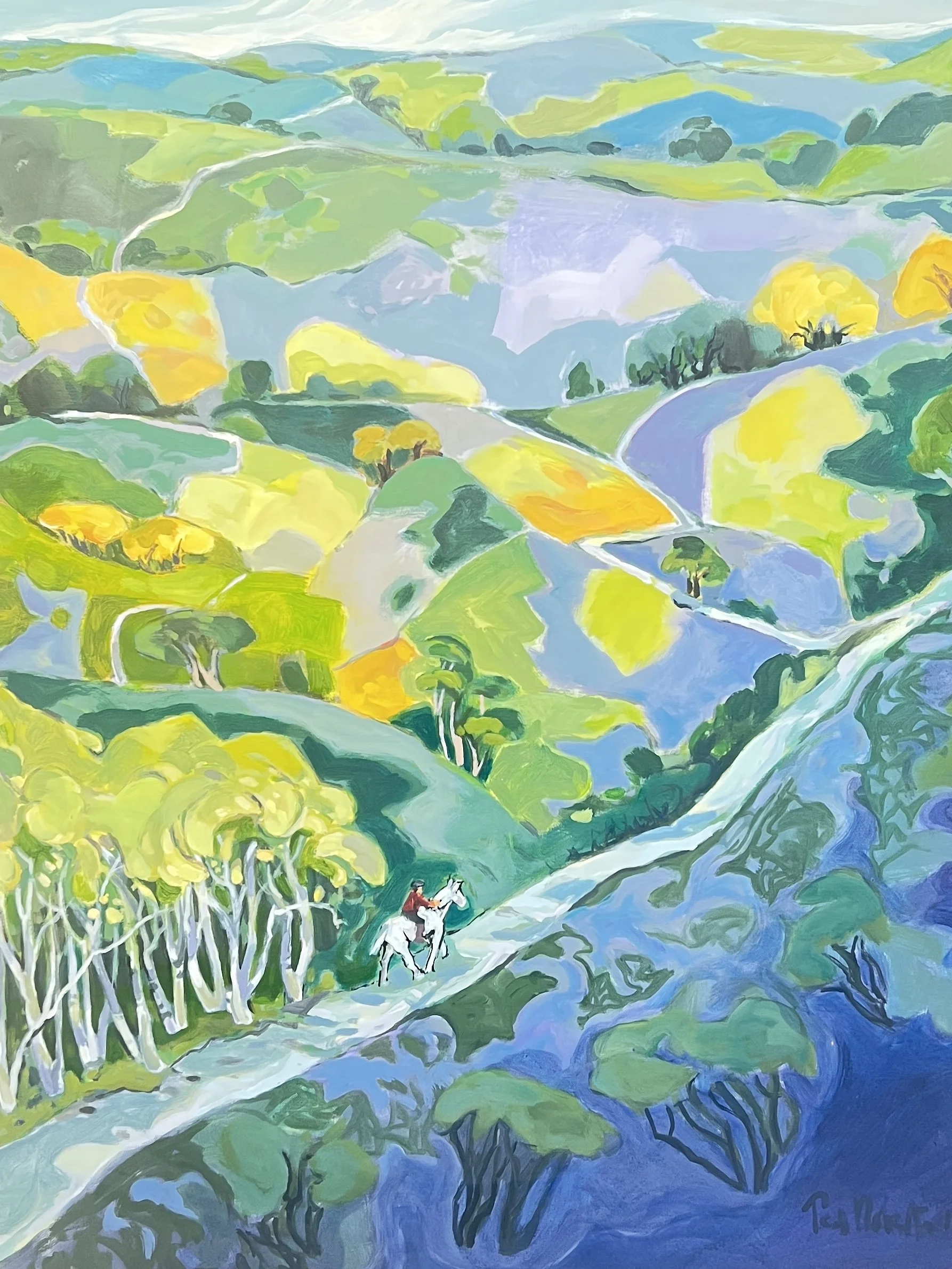 Night into day. 2016. Acrylic on canvas. 120cm x 100cm Ref: 1374