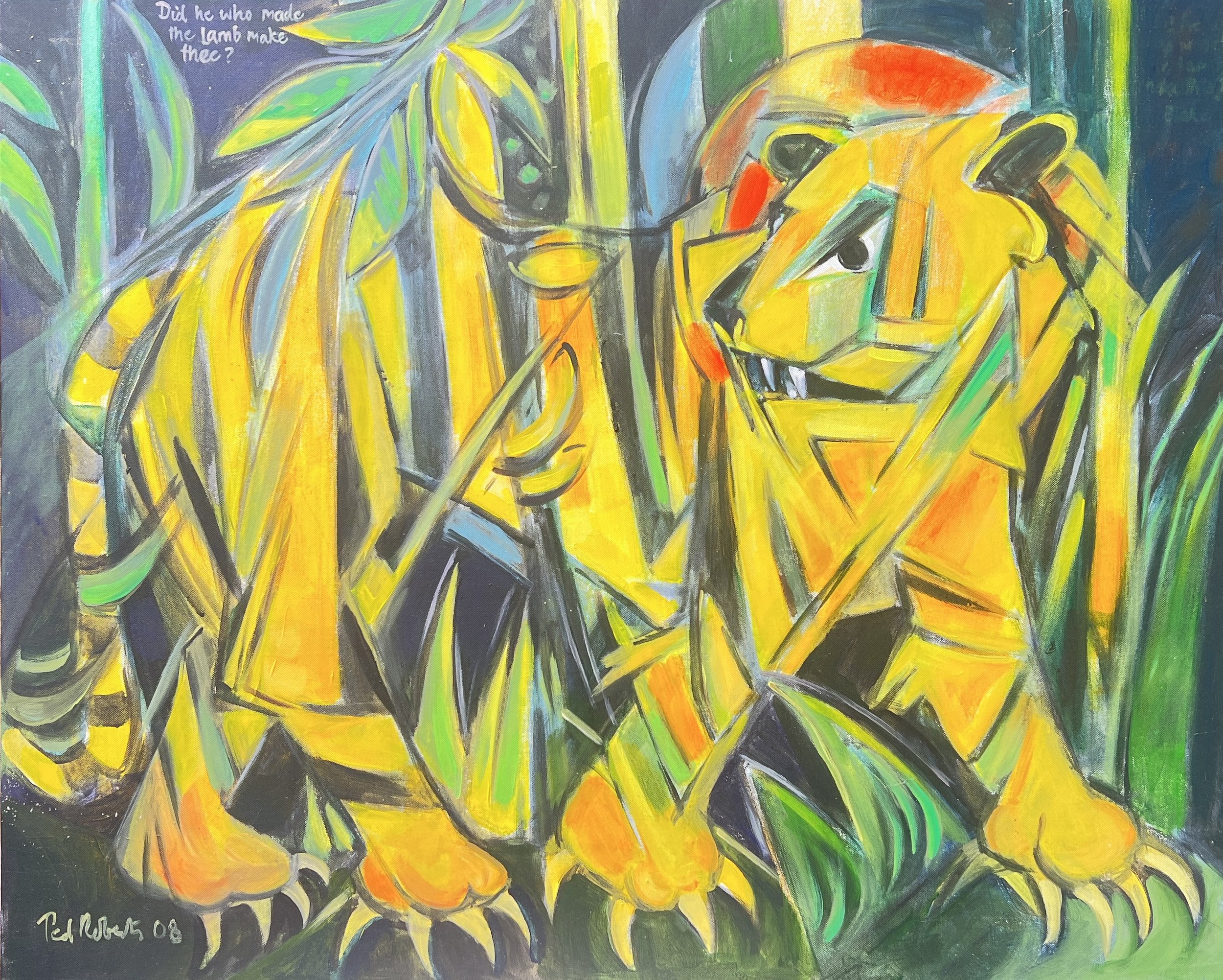 The Tiger. 2008. Acrylic on canvas. 82cm x 102cm Ref: 1370