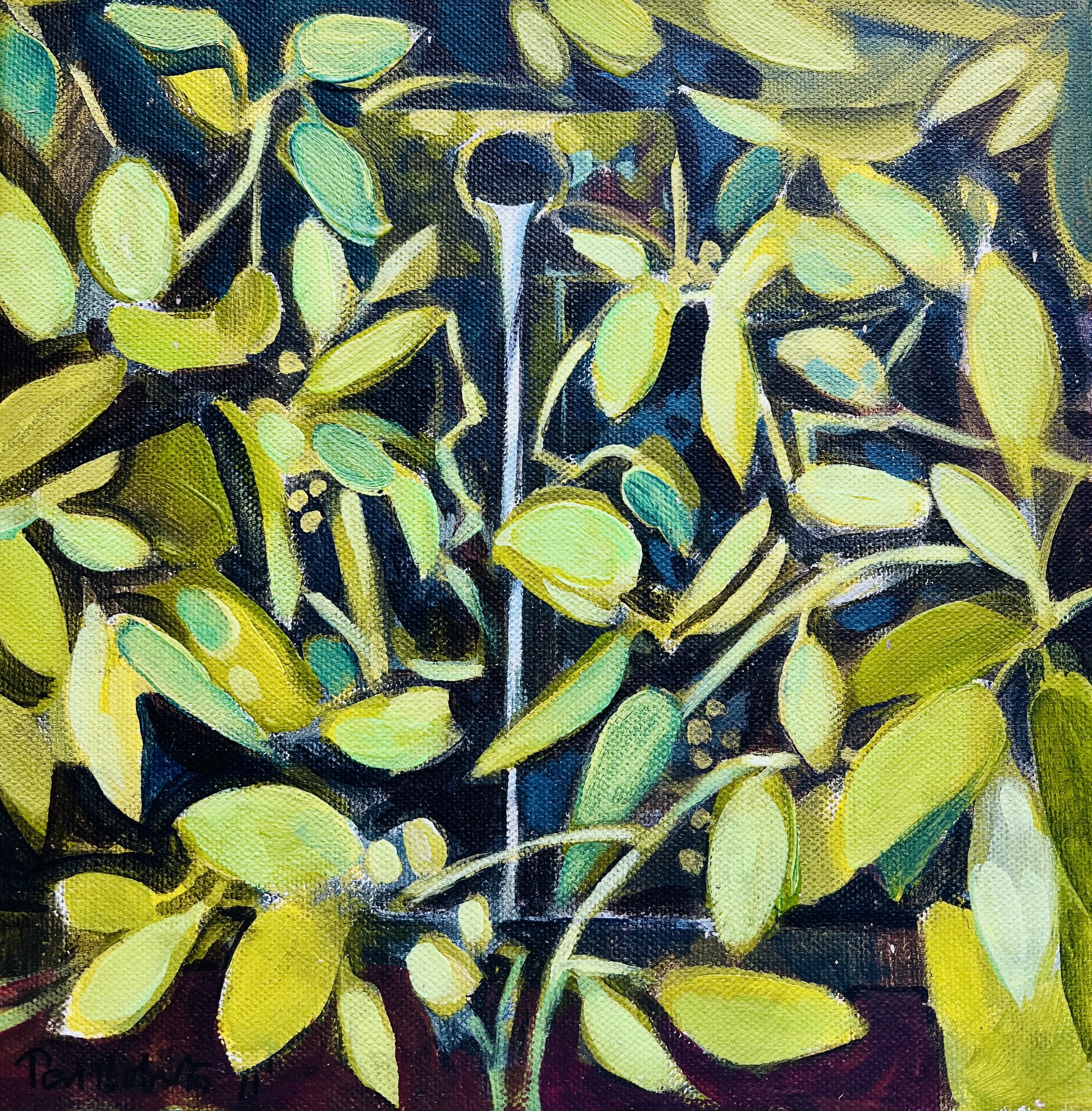La source. 2002. Acrylic on canvas. 25cm x 25cm £200 Ref: 1071