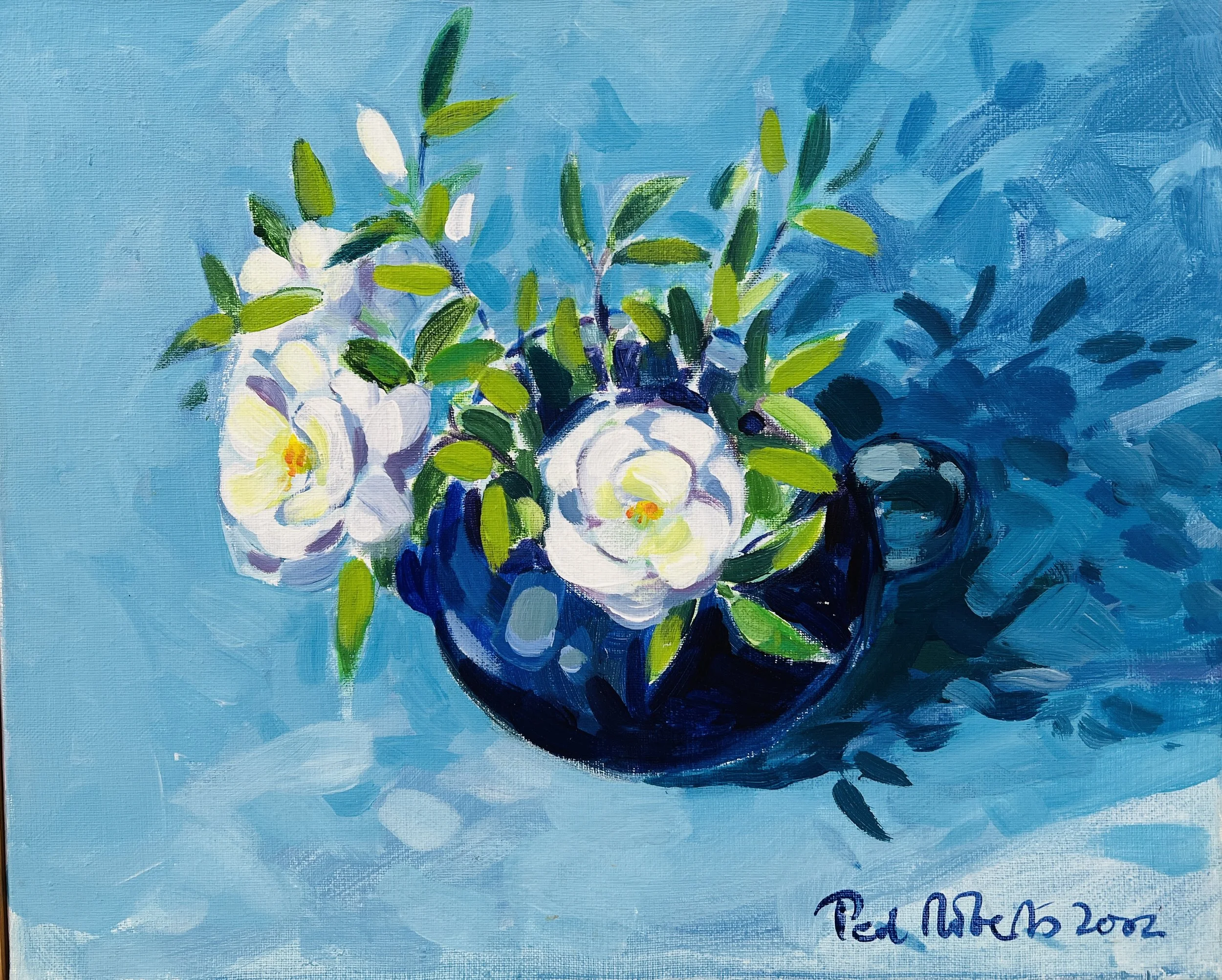 From out the thorn. 2002. Acrylic on canvas. 33cm x 41cm Ref: 1122