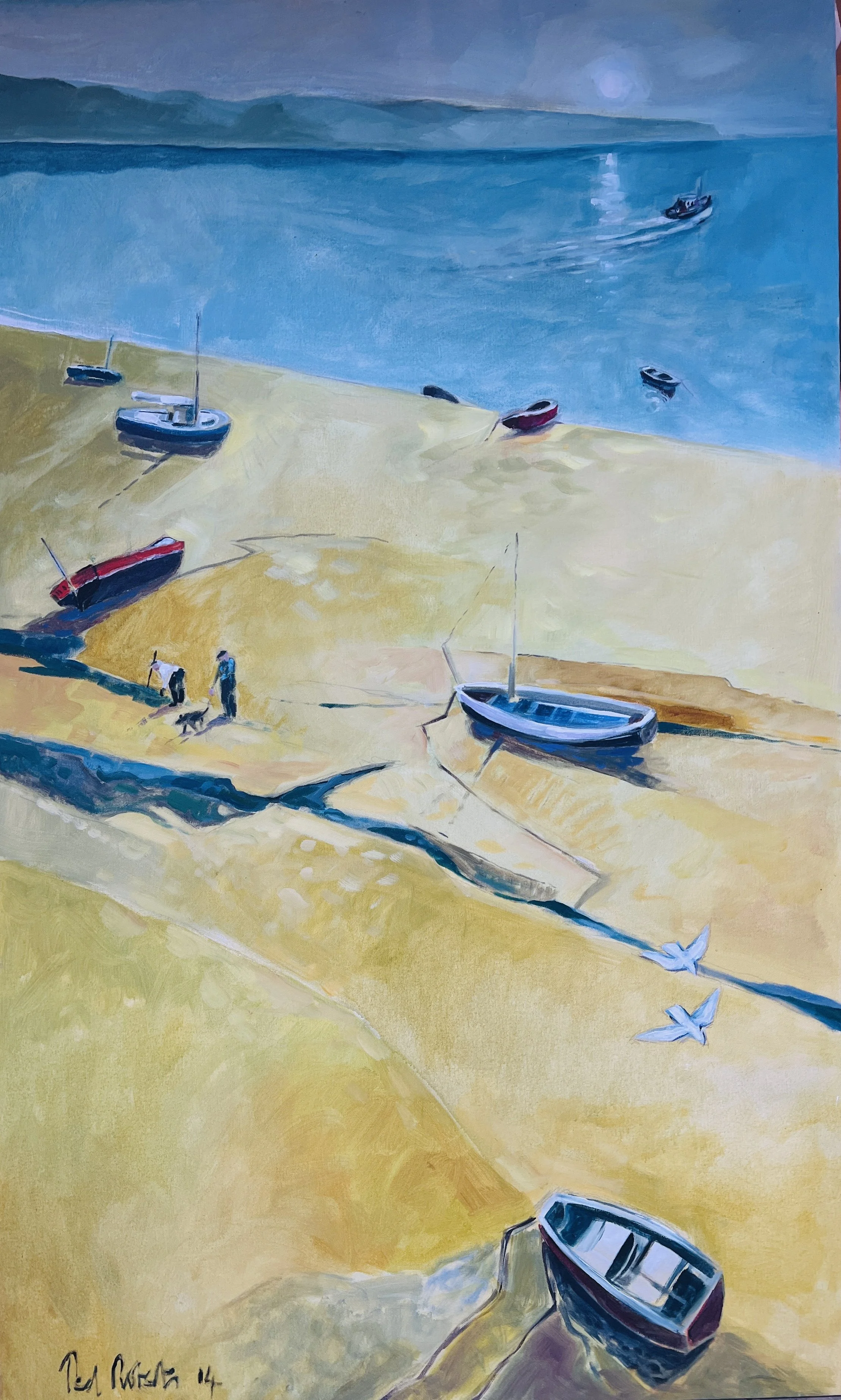 Early one morning. 2011. Acrylic on canvas. 150cm x 91cm £1200 Ref: 1350