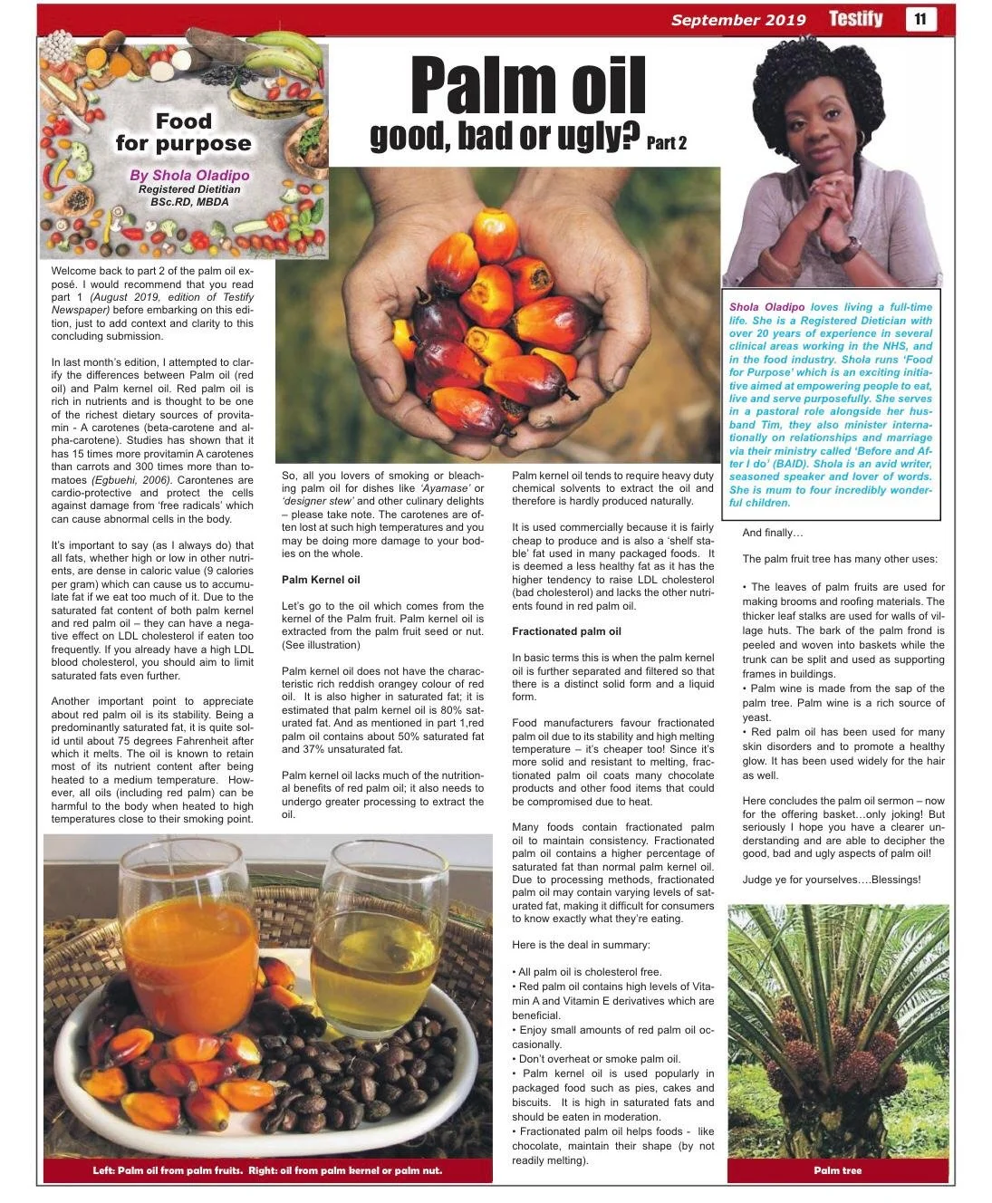 Palm Oil: Good, bad or ugly? – Part 2