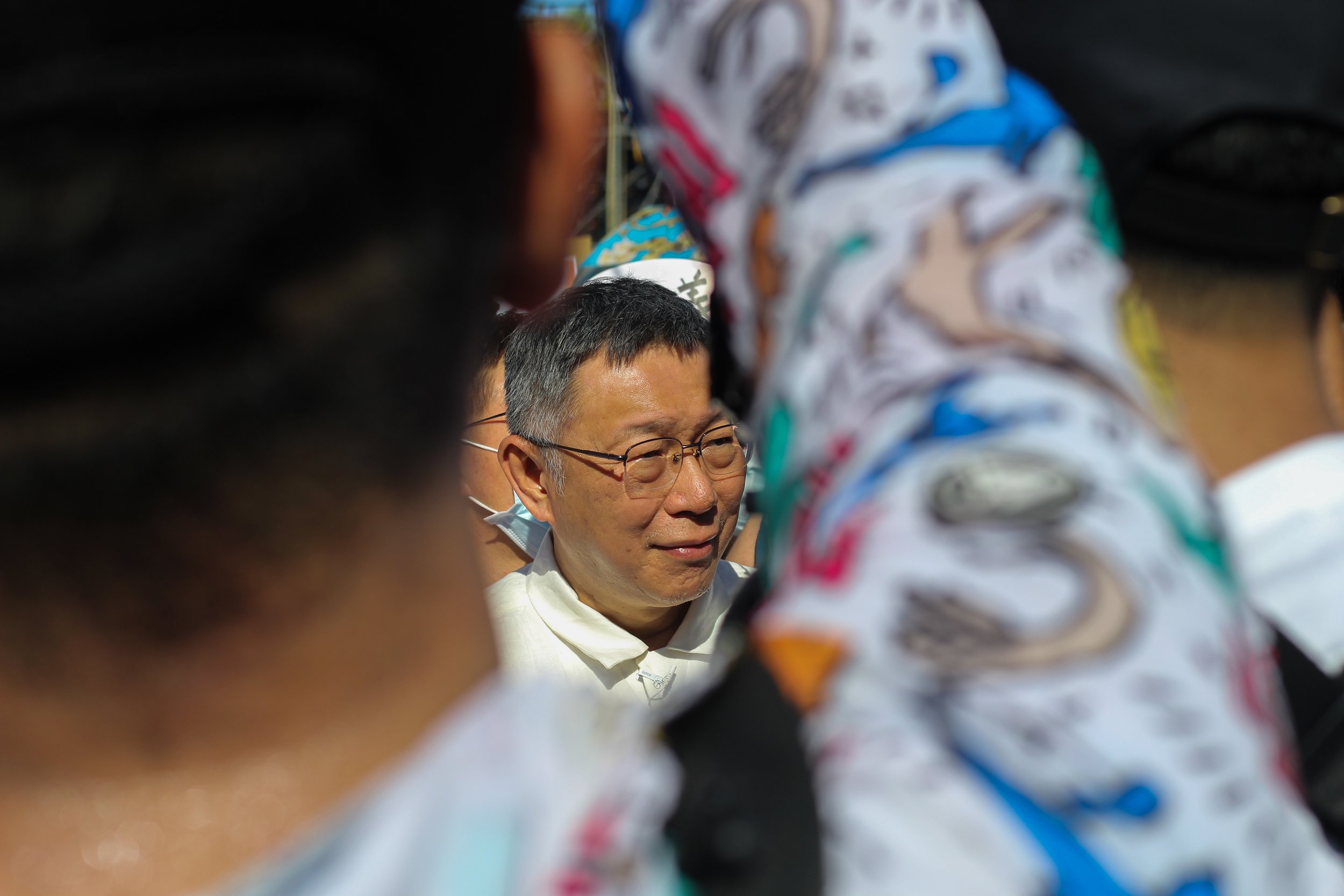 Ko Wen-je 柯文哲 was the most popular candidate at the 公平正義救台灣 (Housing Justice Rally) in Taipei, Taiwan on July 16, 2023. He is the presidential candidate for Taiwan People's Party (TPP) and former mayor of Taipei.