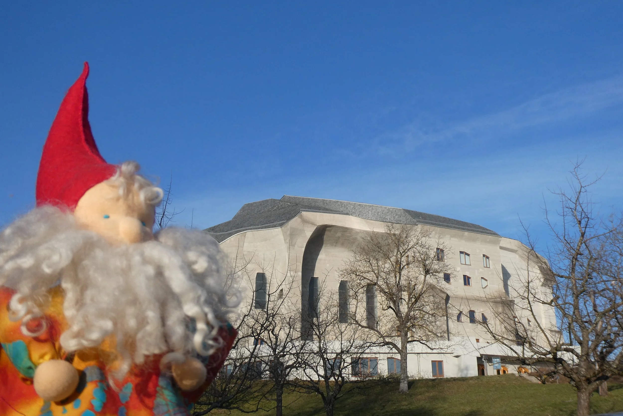 The puppet goes to the Goetheanum