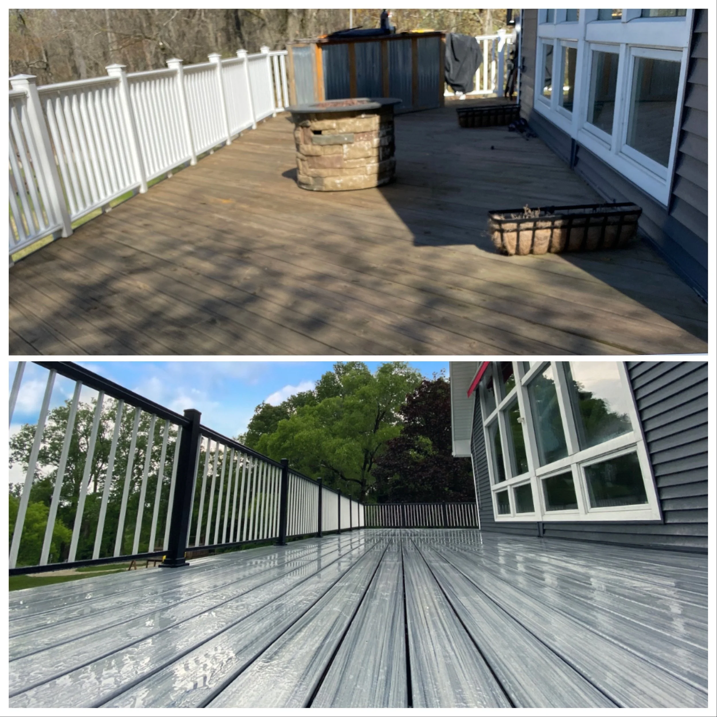 New composite deck.