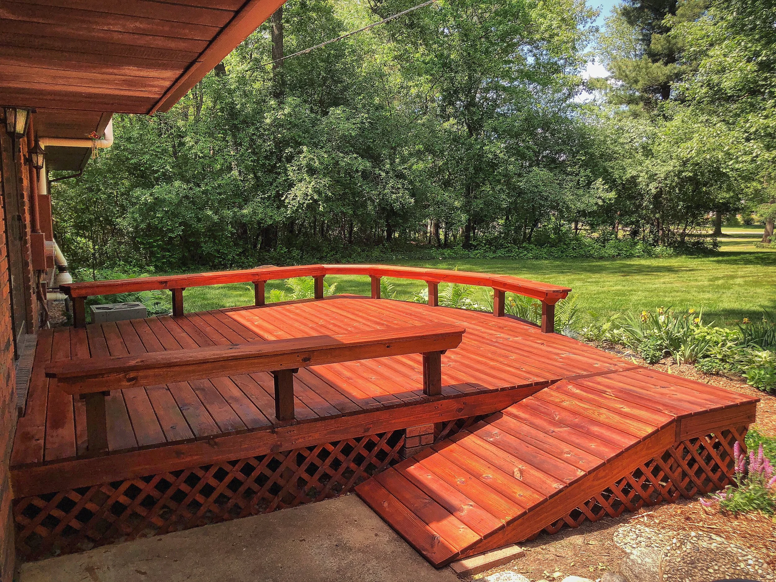 Deck building in Ann Arbor Michigan