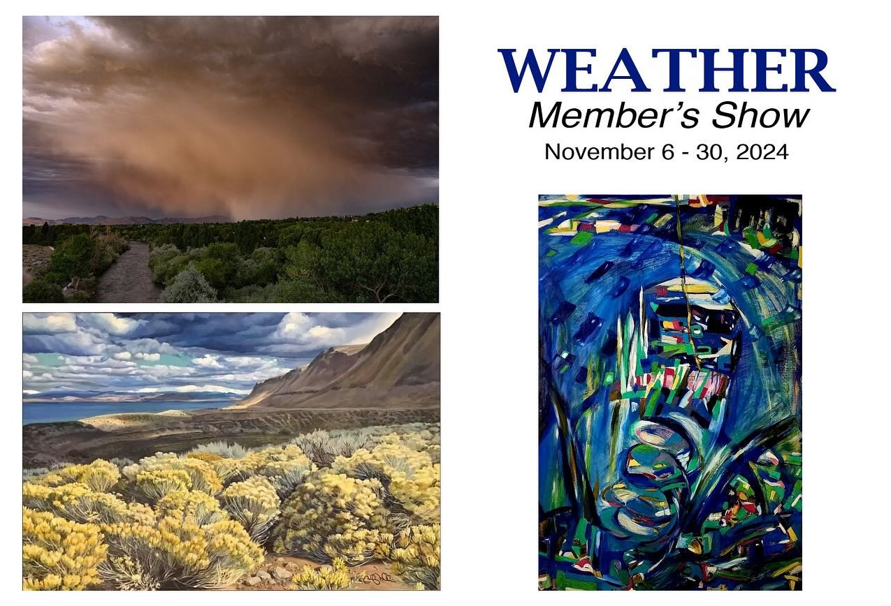My work is in a show in Reno through November 30. Artist reception dates and details on second image.