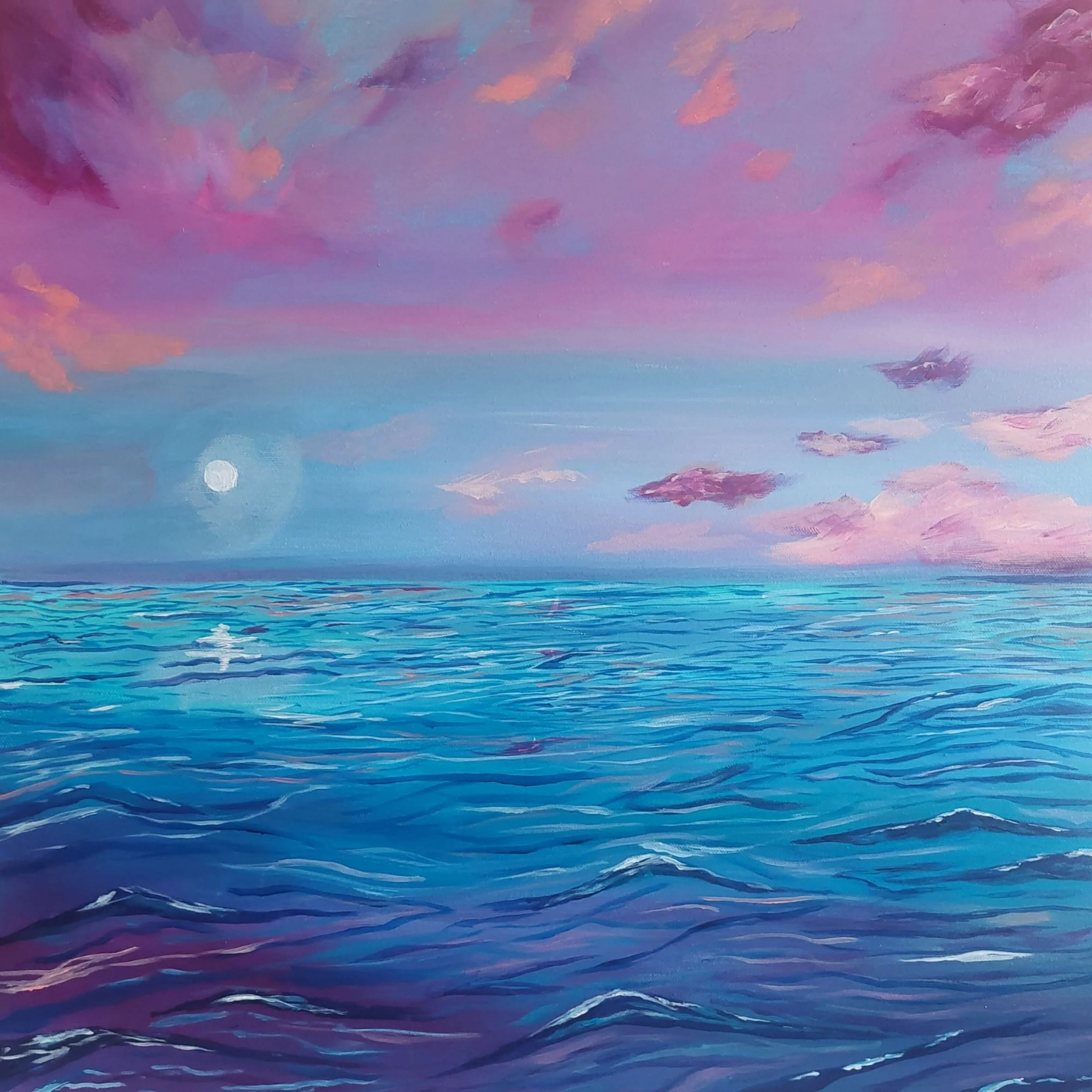 Ocean Views Square Art Print