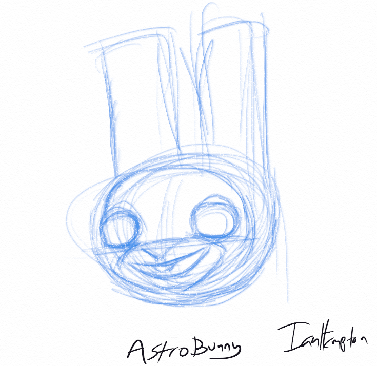Star Hopper sketch first named Astro Bunny
