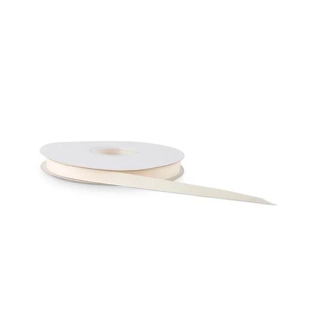 Light Ivory Grosgrain Ribbon 3/8" width