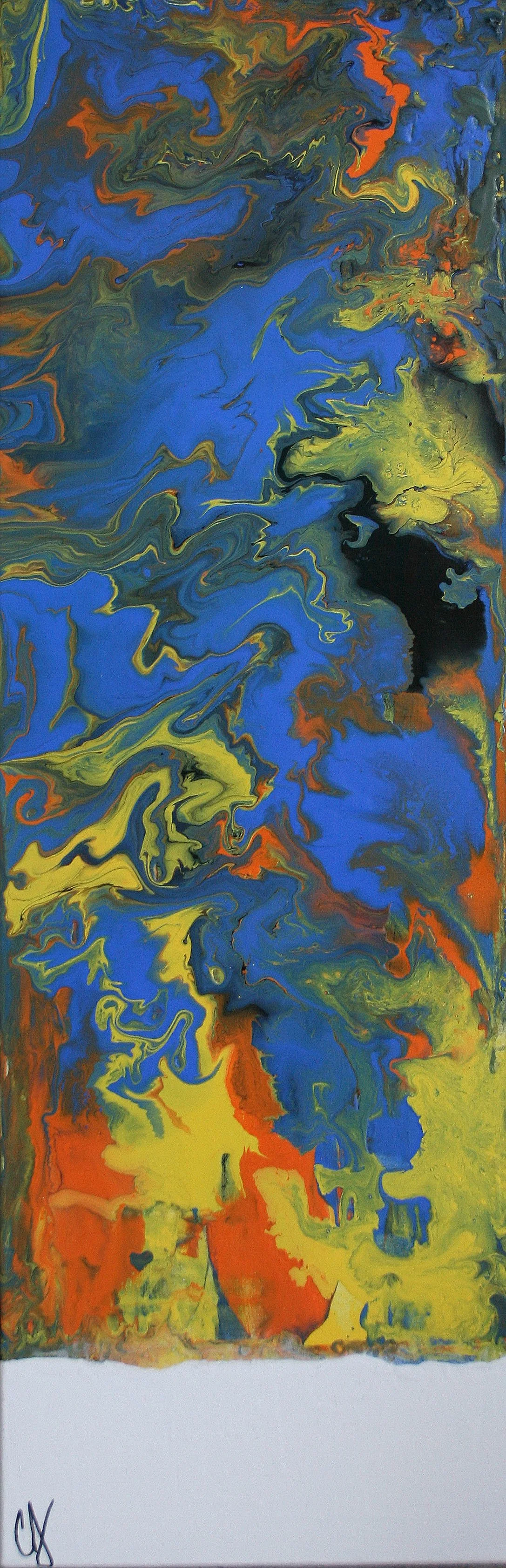 Honey creeper, 36x12", SOLD