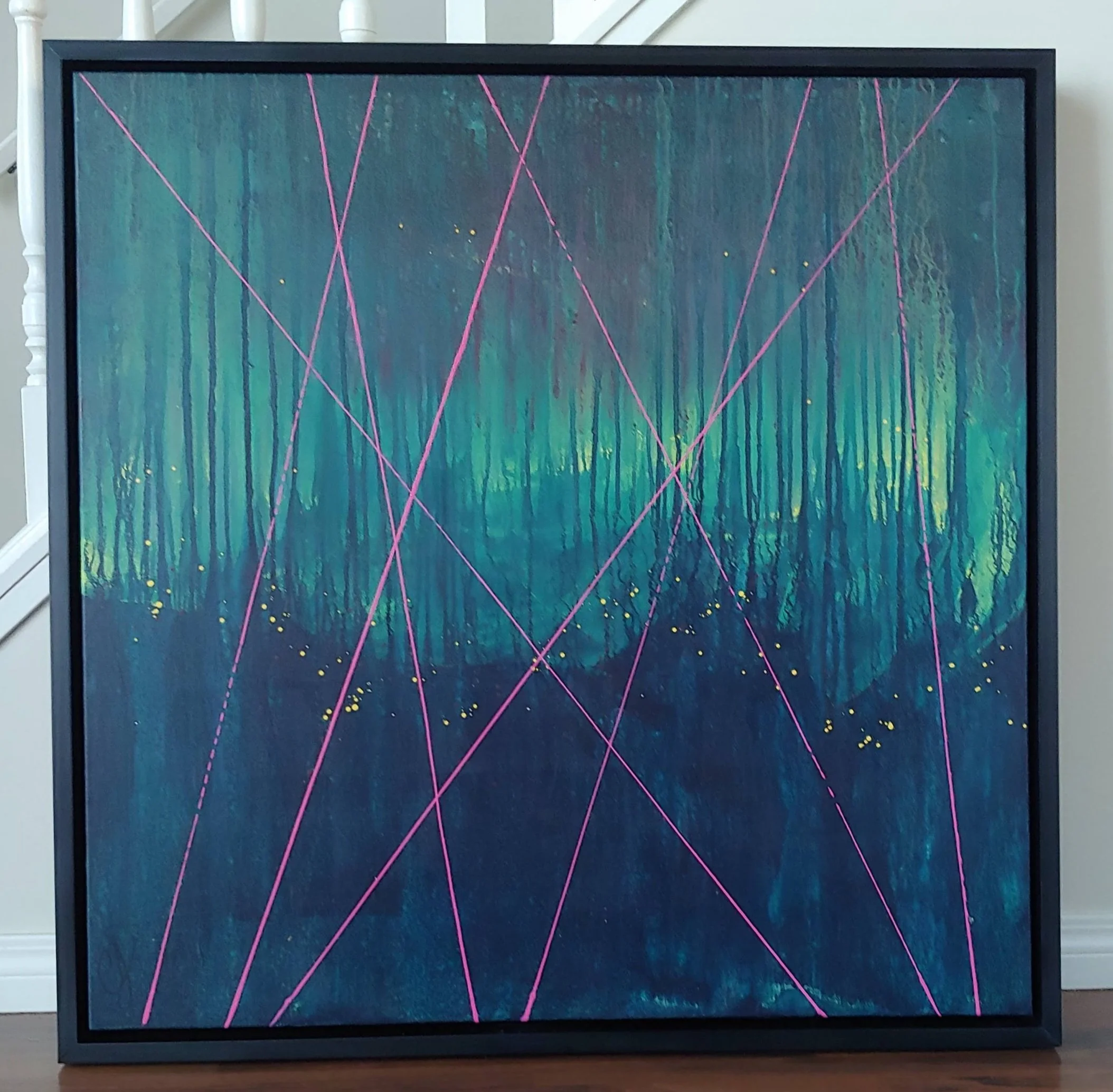 Maple spray painted black