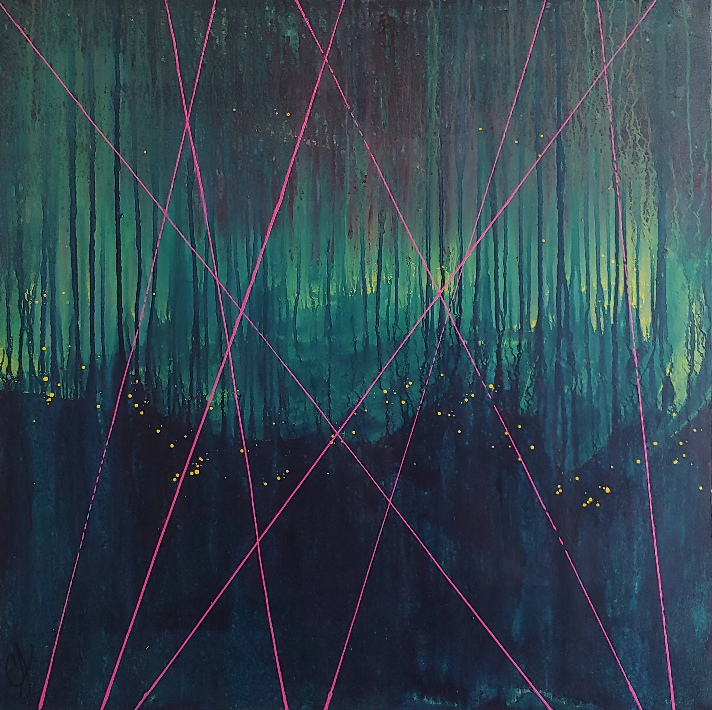 Invasion, 36x36", SOLD