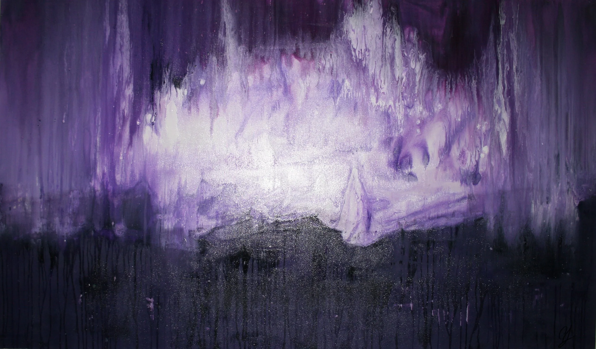 Purple mountains, 36x60"