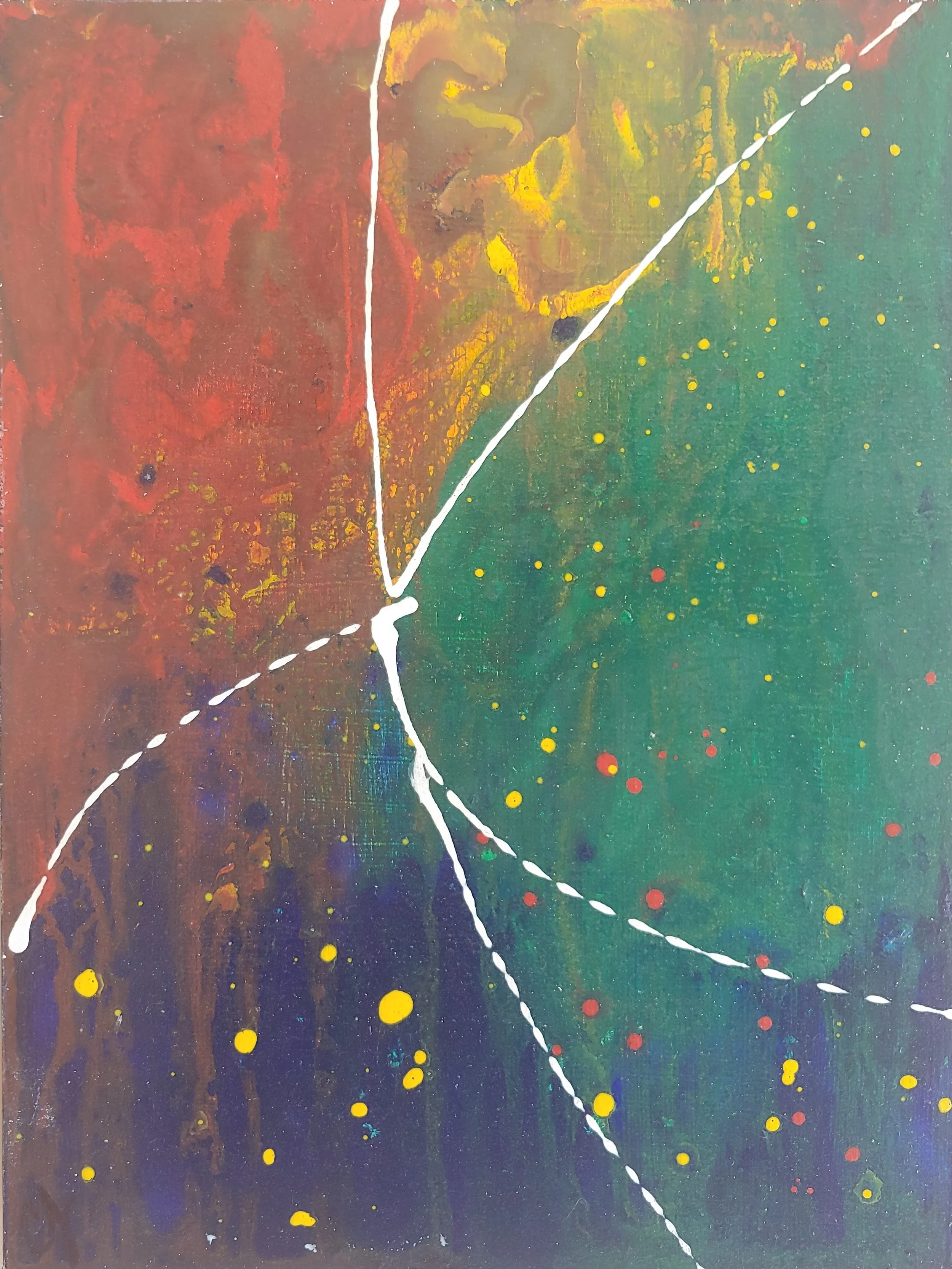 Bird of Paradise 3, Her Majesty Collection, acrylic on cradled birch panel, 16x12", $120