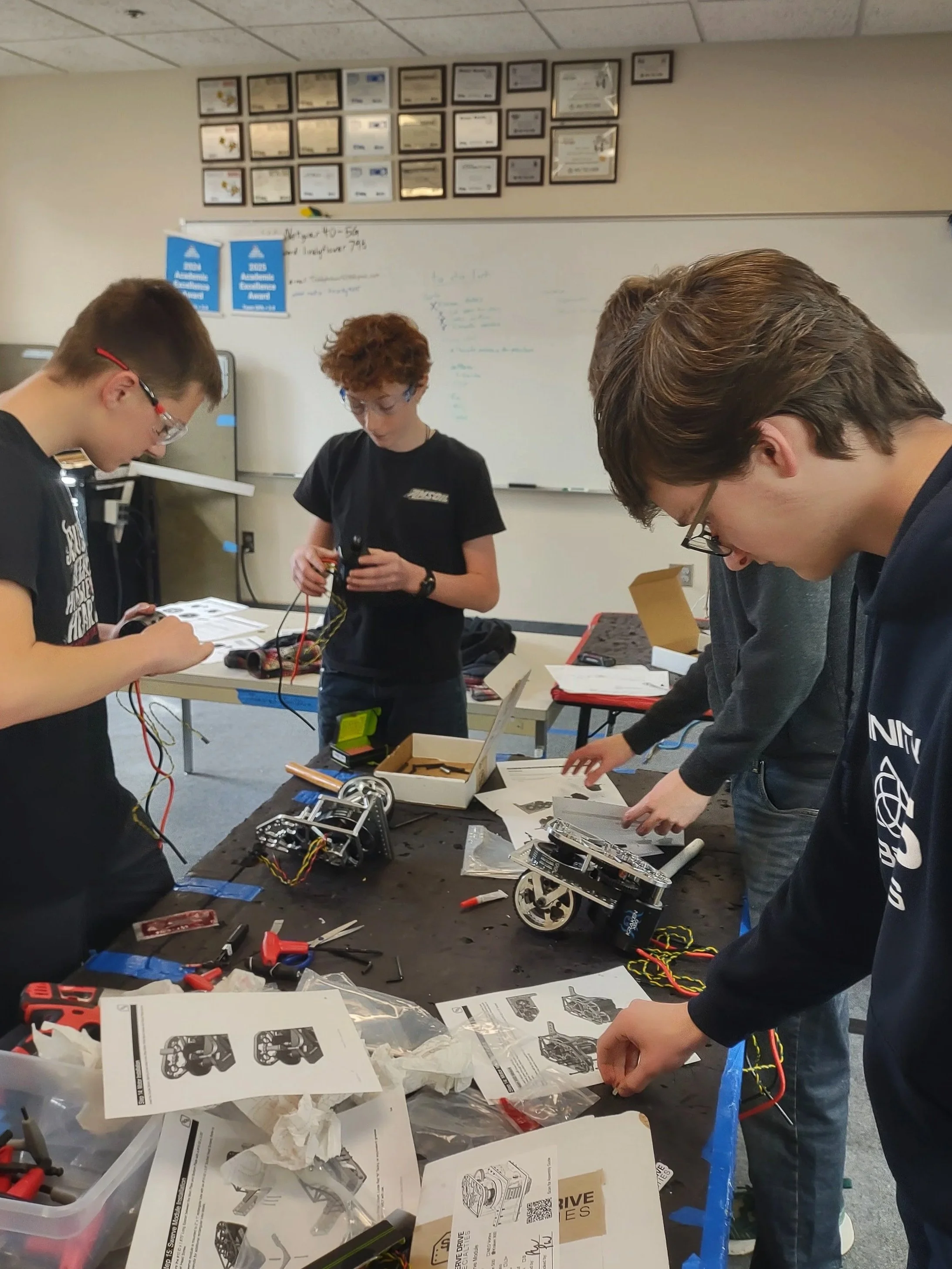 Assembling new parts