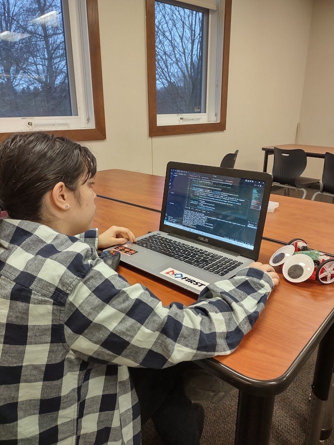 A team member learning to analyze code.