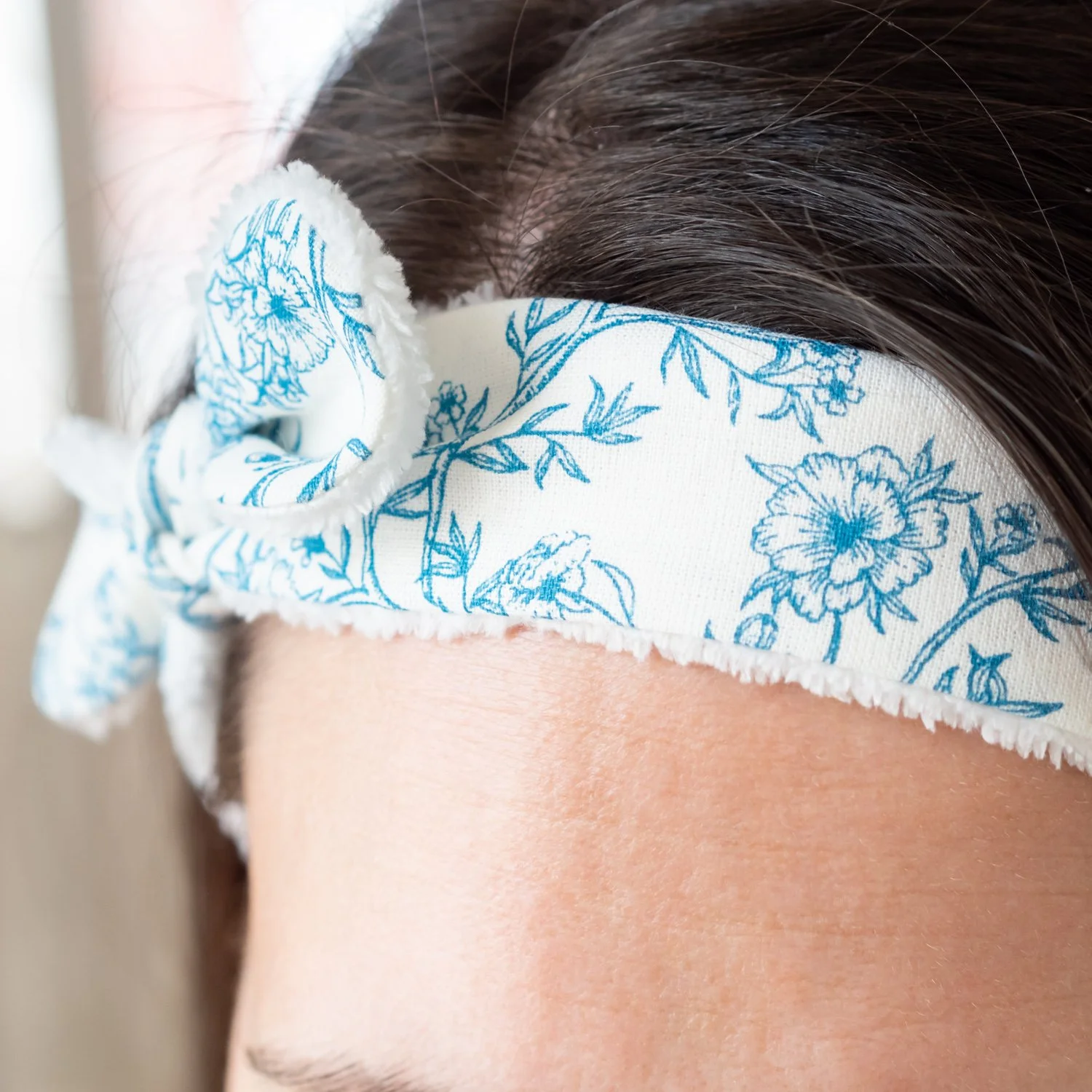 Bandeau De Démaquillage En Velours - Bleu - Doux Et élastique - Neuf (défauts Mineurs Possibles)
