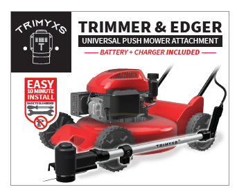 Highland kromatisk Håbefuld Trimmer & Edger Push Lawn Mower Attachment - Trimyxs